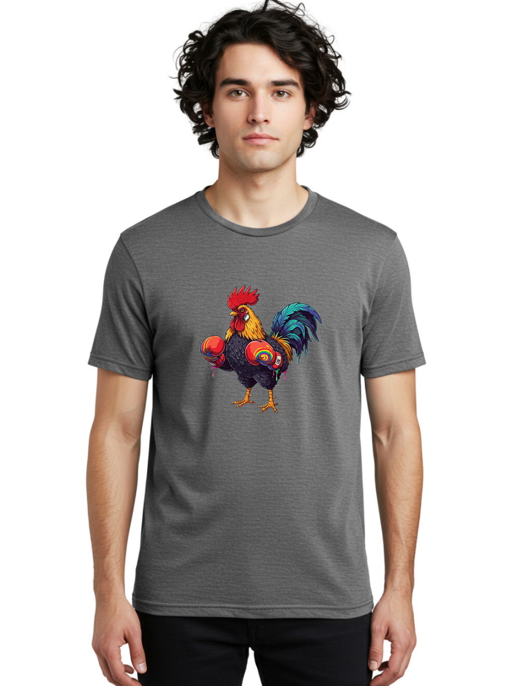 Rooster-Boxer Men'S Graphic Tee, 100% Cotton, Comfortable Casual Summer Wear, Machine Washable, Vintage Camera, Old Camera, Antique Camera, Black Camera, Classic Photography, Photography Equipment, Nostalgic Device, Film Camera, Camera Art Bao812