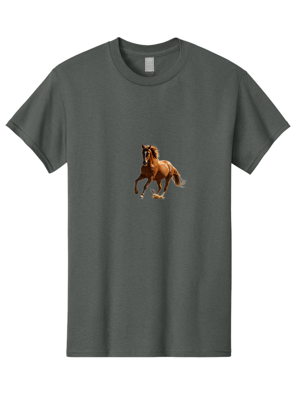 Running-Brown-Horse Men'S Graphic Tee, 100% Cotton, Comfortable Casual Summer Wear, Machine Washable, Vintage Camera, Old Camera, Antique Camera, Black Camera, Classic Photography, Photography Equipment, Nostalgic Device, Film Camera, Bao815