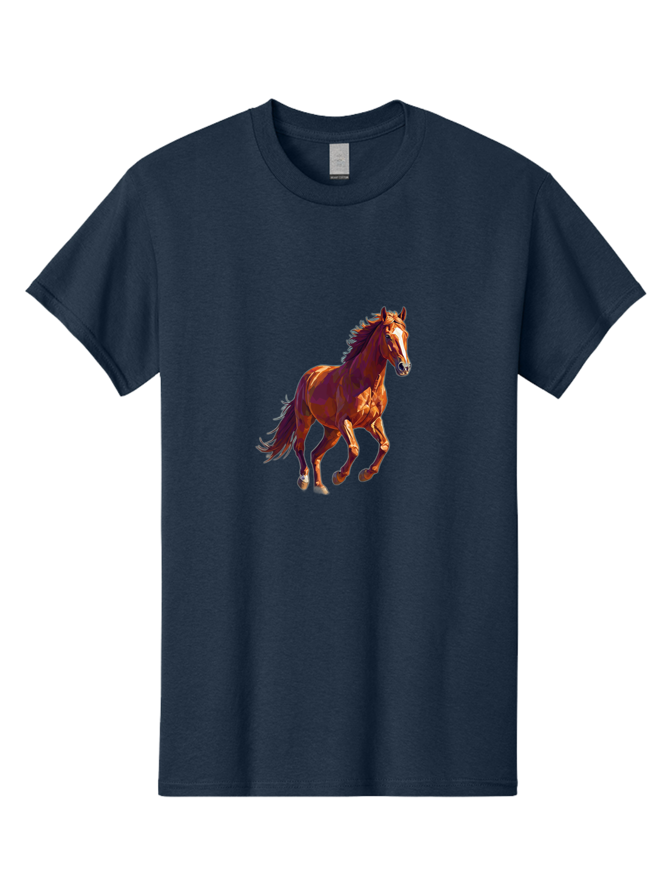 Running-Horse-1 Men'S Graphic Tee, 100% Cotton, Comfortable Casual Summer Wear, Machine Washable, Vintage Camera, Old Camera, Antique Camera, Black Camera, Classic Photography, Photography Equipment, Nostalgic Device, Film Camera, Camera Art Bao816