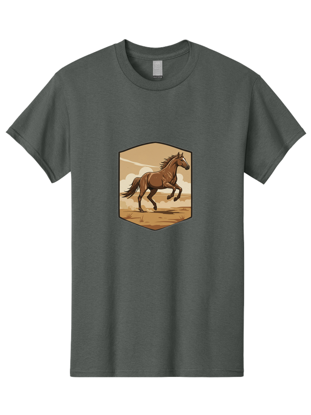 Running-Horse-3 Men'S Graphic Tee, 100% Cotton, Comfortable Casual Summer Wear, Machine Washable, Vintage Camera, Old Camera, Antique Camera, Black Camera, Classic Photography, Photography Equipment, Nostalgic Device, Film Camera, Camera Art Bao818