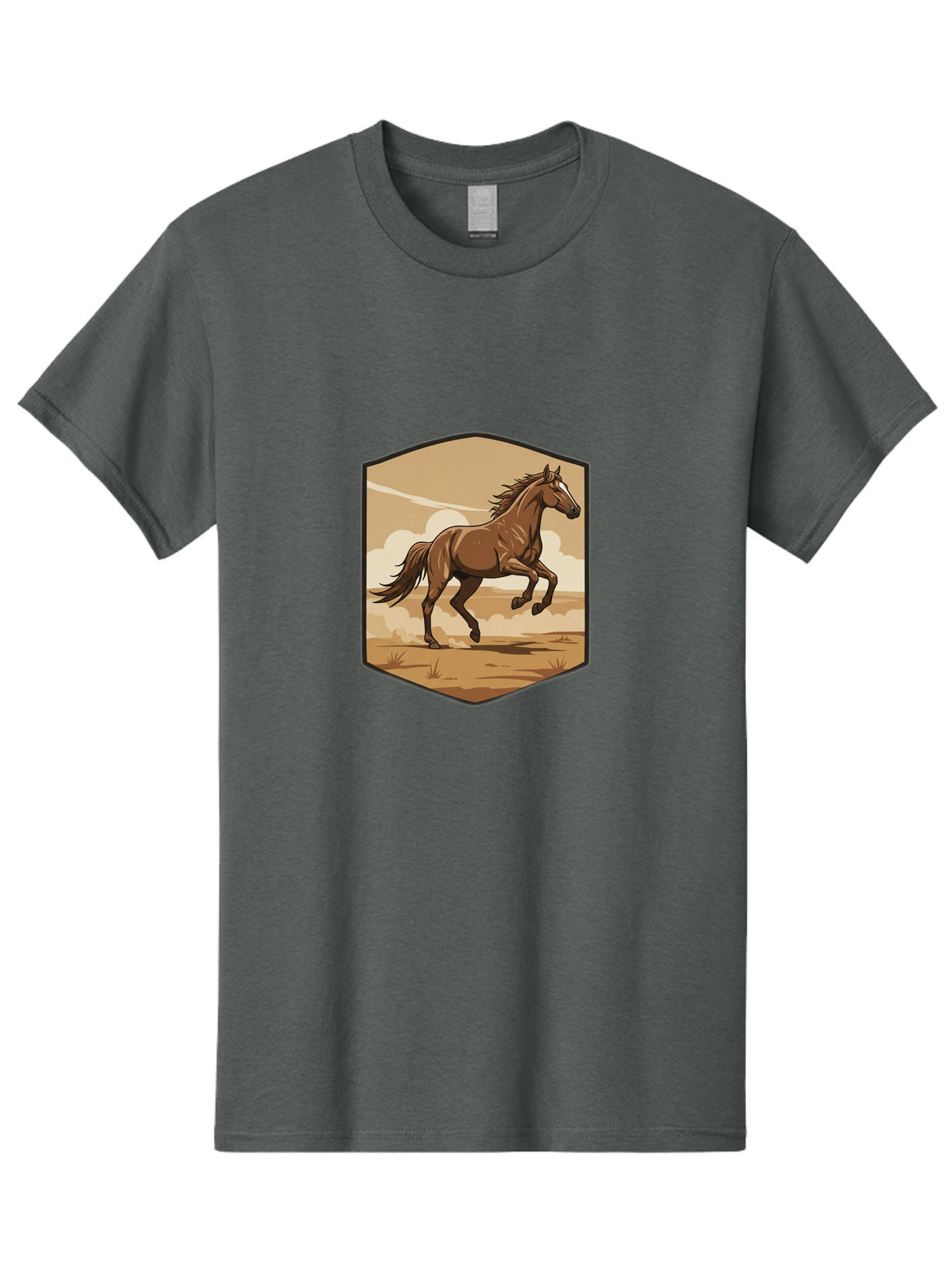 Running-Horse-3 Men'S Graphic Tee, 100% Cotton, Comfortable Casual Summer Wear, Machine Washable, Vintage Camera, Old Camera, Antique Camera, Black Camera, Classic Photography, Photography Equipment, Nostalgic Device, Film Camera, Camera Art Bao818