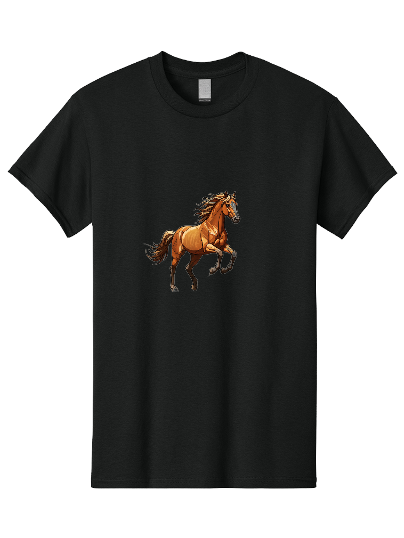 Running-Horse-4 Men'S Graphic Tee, 100% Cotton, Comfortable Casual Summer Wear, Machine Washable, Vintage Camera, Old Camera, Antique Camera, Black Camera, Classic Photography, Photography Equipment, Nostalgic Device, Film Camera, Camera Art Bao819