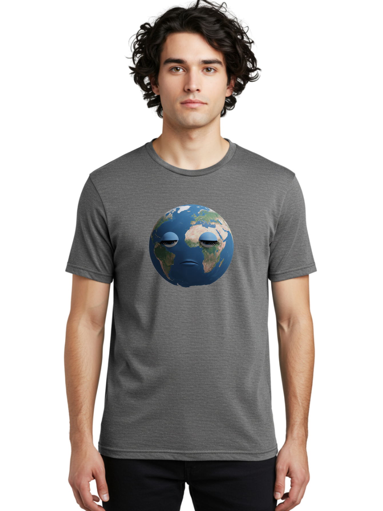 Sad-Earth-1 Men'S Graphic Tee, 100% Cotton, Comfortable Casual Summer Wear, Machine Washable, Vintage Camera, Old Camera, Antique Camera, Black Camera, Classic Photography, Photography Equipment, Nostalgic Device, Film Camera, Camera Art Bao824