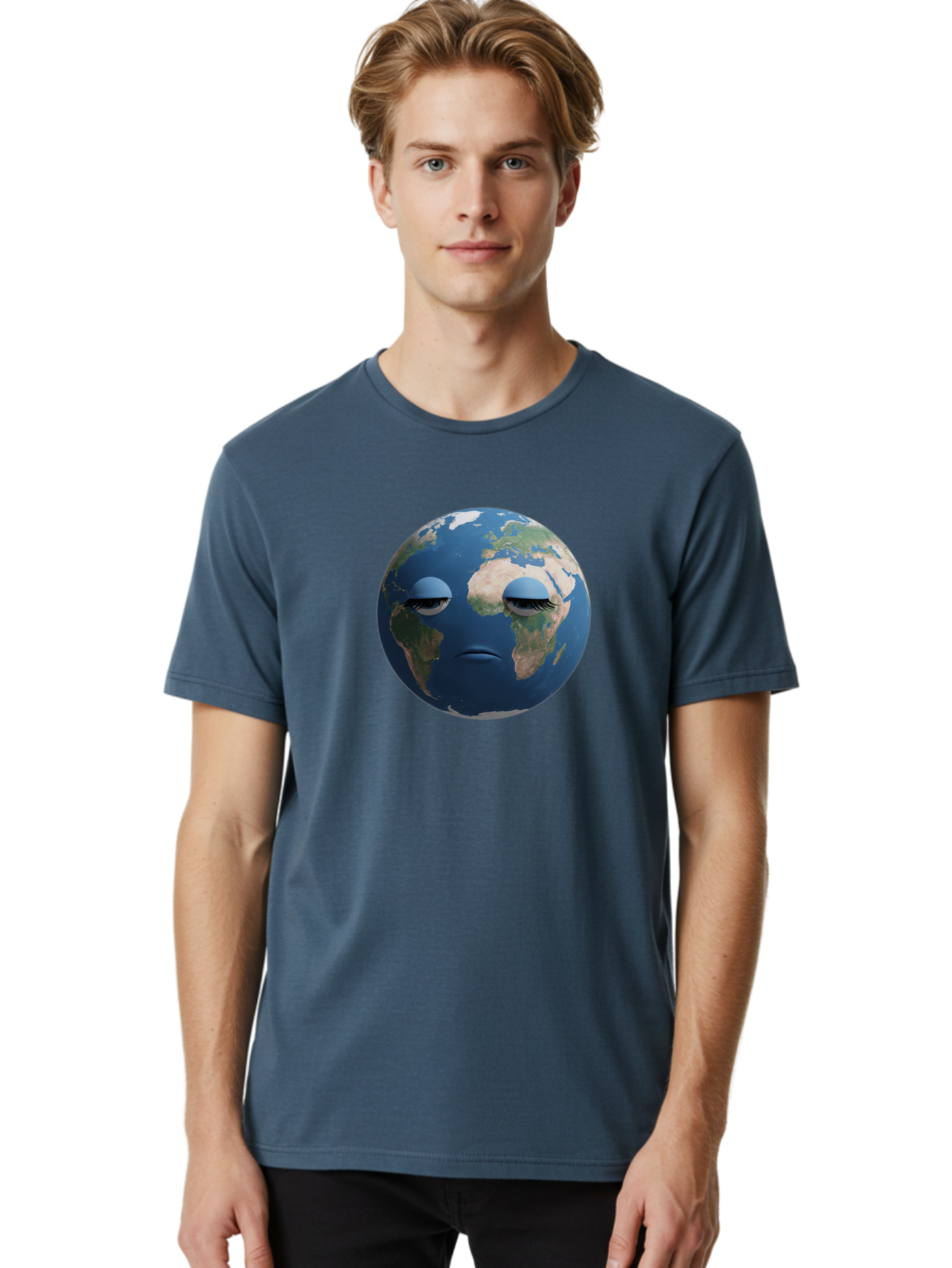 Sad-Earth-1 Men'S Graphic Tee, 100% Cotton, Comfortable Casual Summer Wear, Machine Washable, Vintage Camera, Old Camera, Antique Camera, Black Camera, Classic Photography, Photography Equipment, Nostalgic Device, Film Camera, Camera Art Bao824
