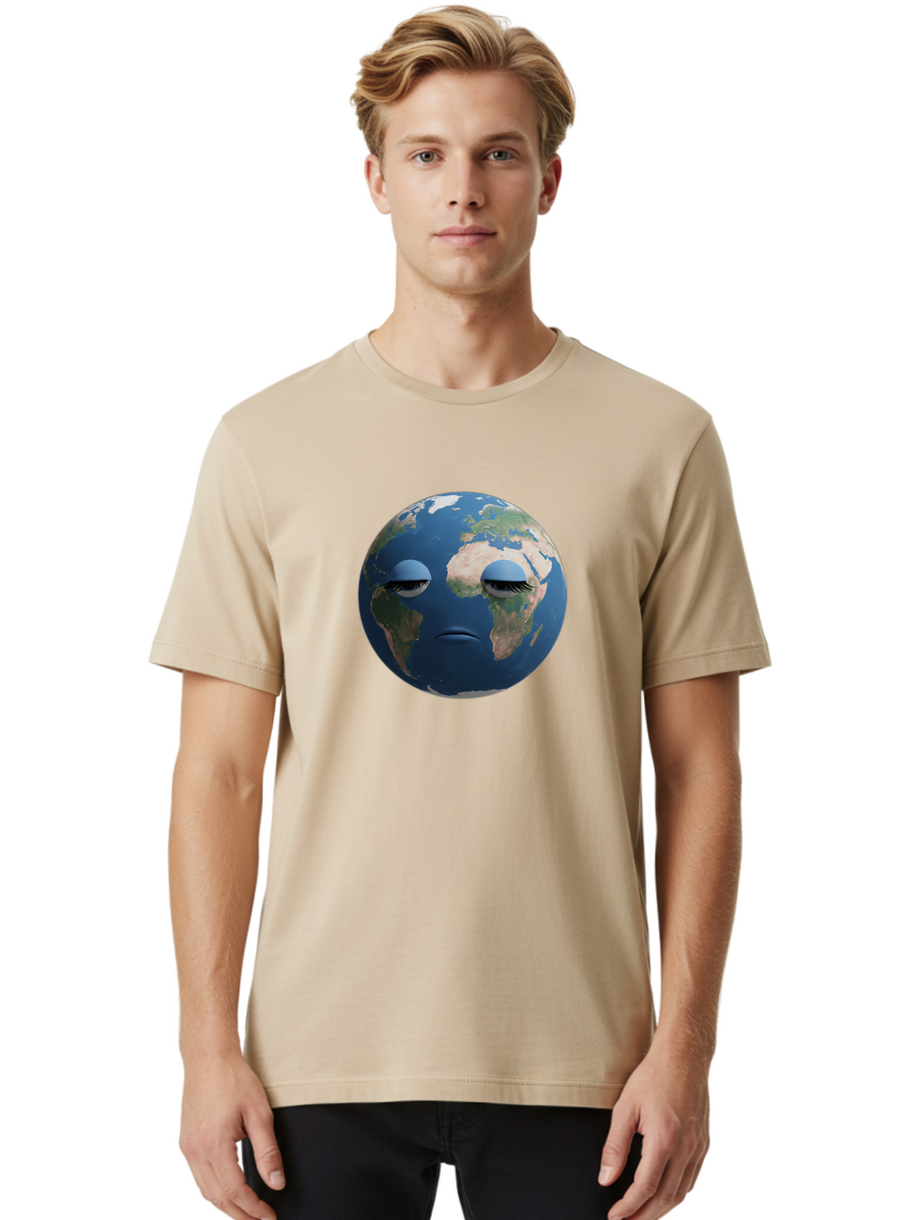 Sad-Earth-1 Men'S Graphic Tee, 100% Cotton, Comfortable Casual Summer Wear, Machine Washable, Vintage Camera, Old Camera, Antique Camera, Black Camera, Classic Photography, Photography Equipment, Nostalgic Device, Film Camera, Camera Art Bao824