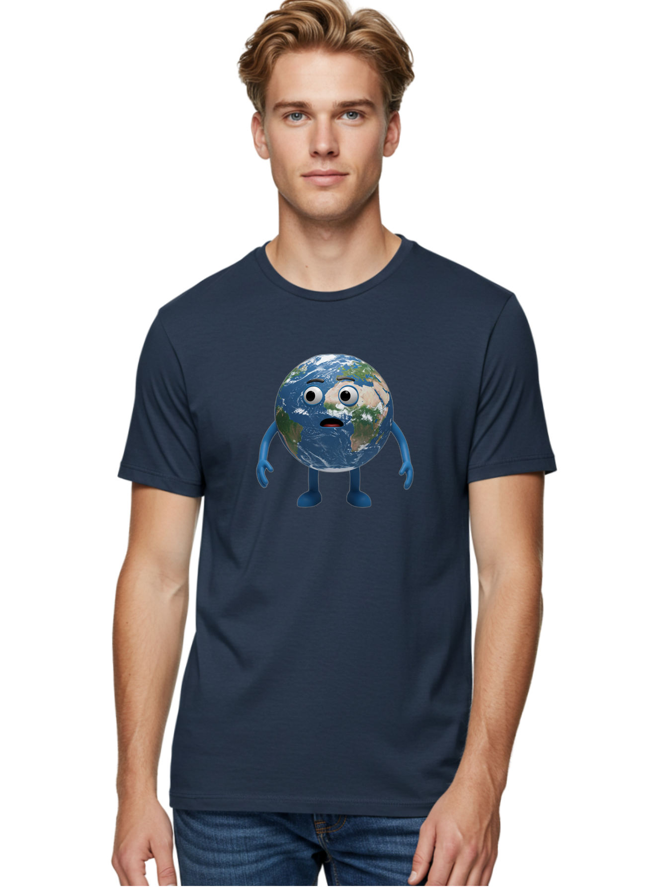 Sad-Earth-Character Men'S Graphic Tee, 100% Cotton, Comfortable Casual Summer Wear, Machine Washable, Vintage Camera, Old Camera, Antique Camera, Black Camera, Classic Photography, Photography Equipment, Nostalgic Device, Film Camera, Bao825