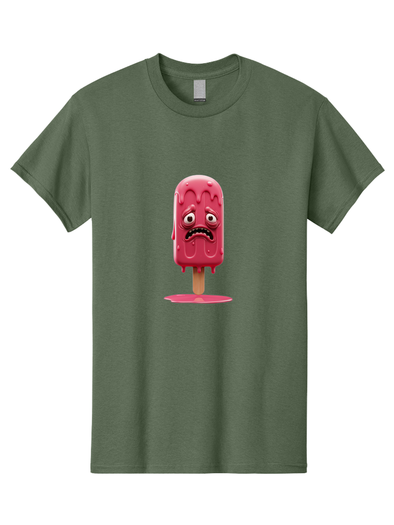 Sad-Ice-Cream-1 Men'S Graphic Tee, 100% Cotton, Comfortable Casual Summer Wear, Machine Washable, Vintage Camera, Old Camera, Antique Camera, Black Camera, Classic Photography, Photography Equipment, Nostalgic Device, Film Camera, Camera Art Bao828