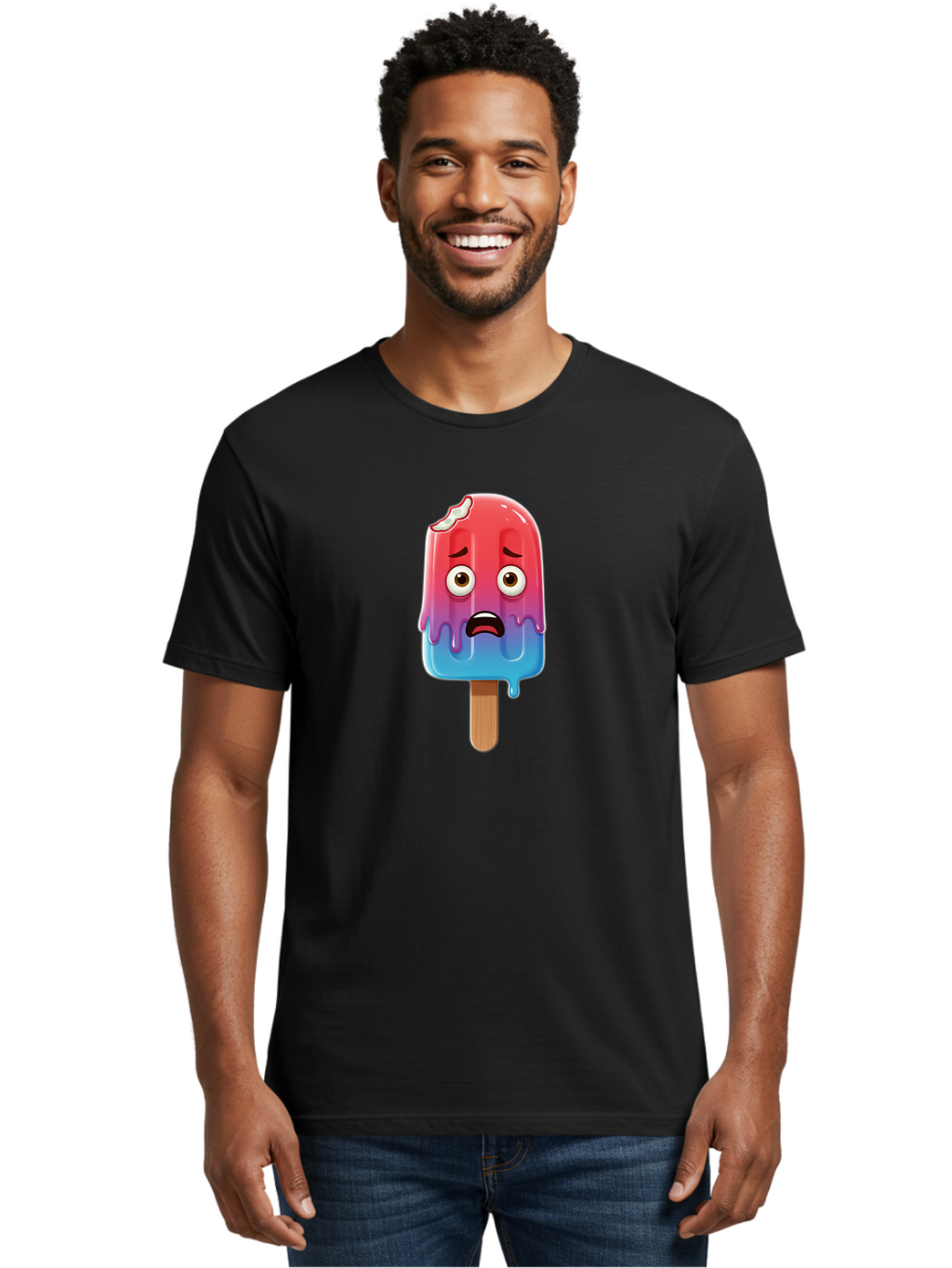 Sad-Ice-Cream Men'S Graphic Tee, 100% Cotton, Comfortable Casual Summer Wear, Machine Washable, Vintage Camera, Old Camera, Antique Camera, Black Camera, Classic Photography, Photography Equipment, Nostalgic Device, Film Camera, Camera Art Bao829