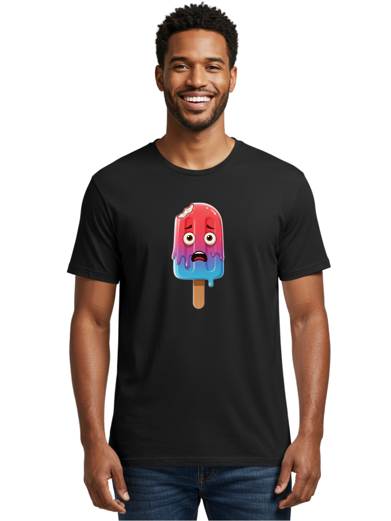 Sad-Ice-Cream Men'S Graphic Tee, 100% Cotton, Comfortable Casual Summer Wear, Machine Washable, Vintage Camera, Old Camera, Antique Camera, Black Camera, Classic Photography, Photography Equipment, Nostalgic Device, Film Camera, Camera Art Bao829
