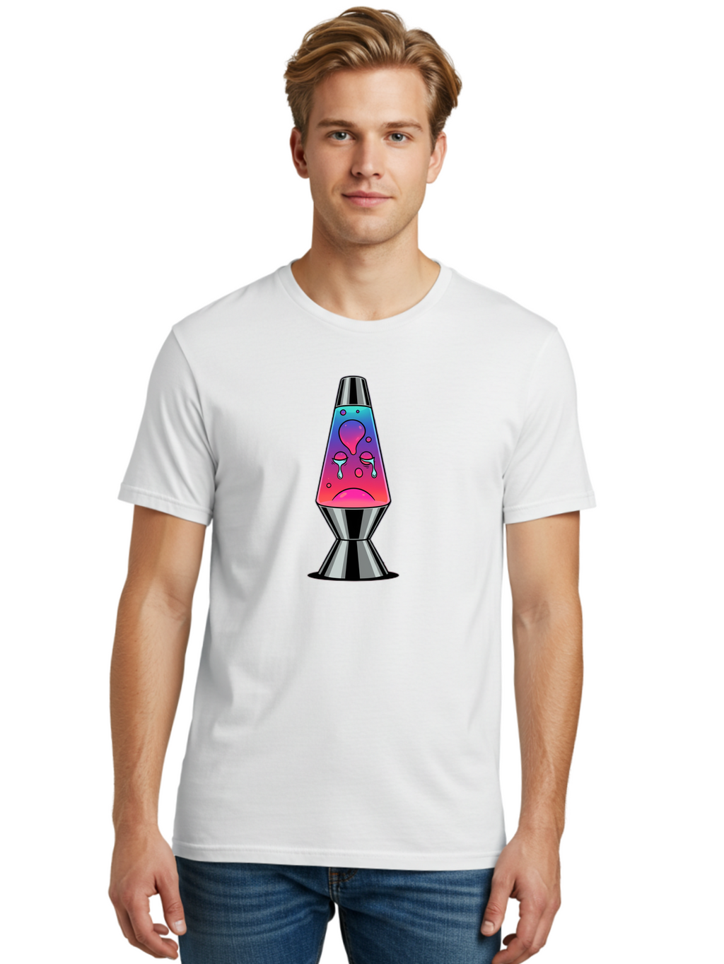 Sad-Lava-Lamp Men'S Graphic Tee, 100% Cotton, Comfortable Casual Summer Wear, Machine Washable, Vintage Camera, Old Camera, Antique Camera, Black Camera, Classic Photography, Photography Equipment, Nostalgic Device, Film Camera, Camera Art Bao831