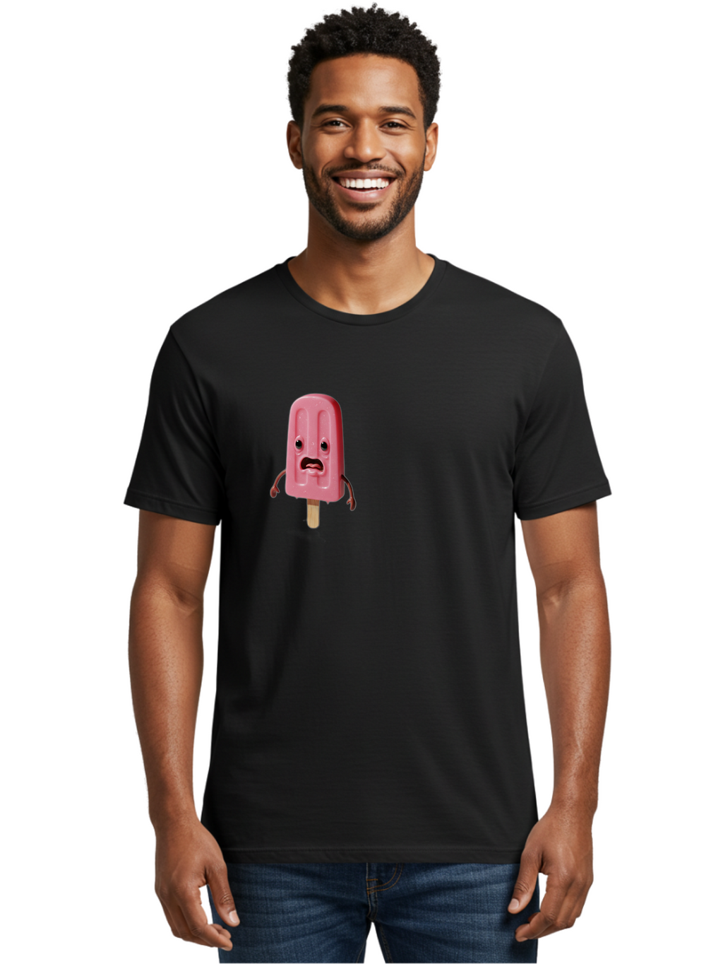Sad-Pink-Popsicle Men'S Graphic Tee, 100% Cotton, Comfortable Casual Summer Wear, Machine Washable, Vintage Camera, Old Camera, Antique Camera, Black Camera, Classic Photography, Photography Equipment, Nostalgic Device, Film Camera, Camera Art Bao836