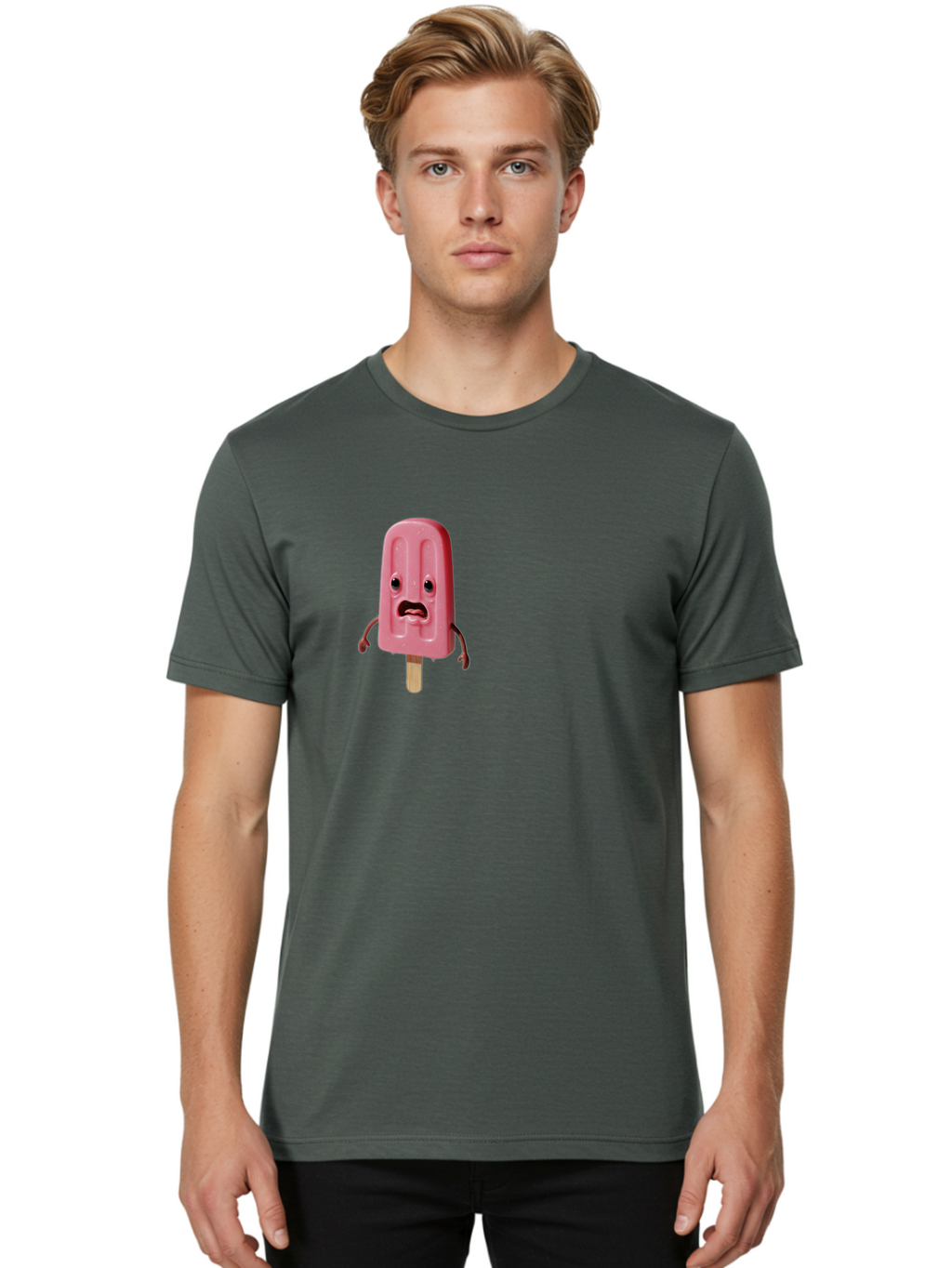 Sad-Pink-Popsicle Men'S Graphic Tee, 100% Cotton, Comfortable Casual Summer Wear, Machine Washable, Vintage Camera, Old Camera, Antique Camera, Black Camera, Classic Photography, Photography Equipment, Nostalgic Device, Film Camera, Camera Art Bao836