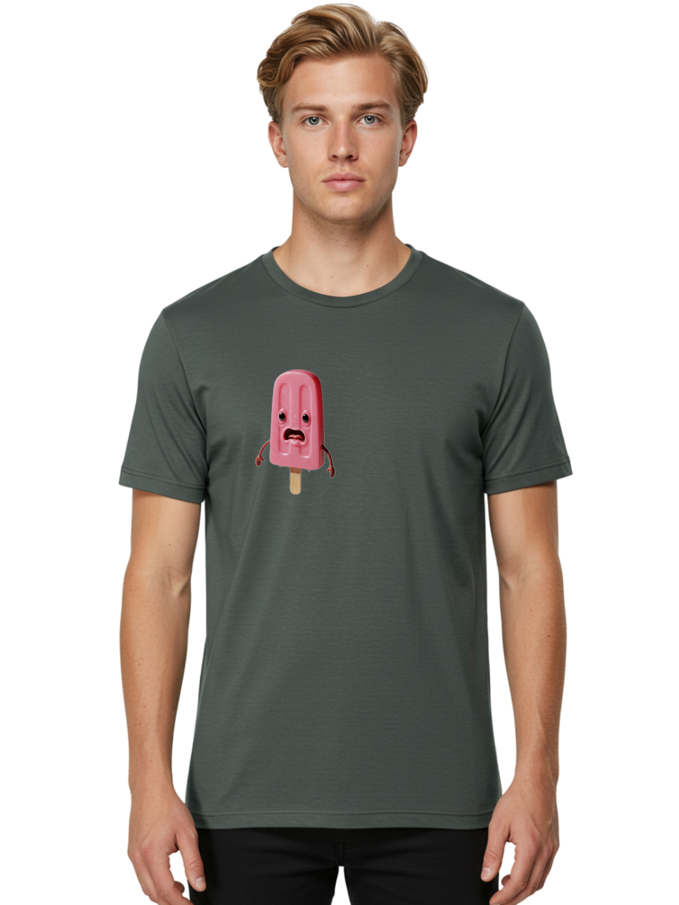 Sad-Pink-Popsicle Men'S Graphic Tee, 100% Cotton, Comfortable Casual Summer Wear, Machine Washable, Vintage Camera, Old Camera, Antique Camera, Black Camera, Classic Photography, Photography Equipment, Nostalgic Device, Film Camera, Camera Art Bao836