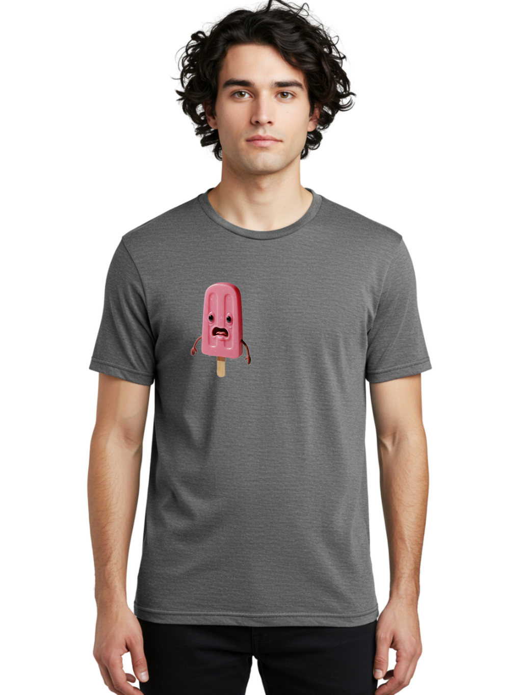 Sad-Pink-Popsicle Men'S Graphic Tee, 100% Cotton, Comfortable Casual Summer Wear, Machine Washable, Vintage Camera, Old Camera, Antique Camera, Black Camera, Classic Photography, Photography Equipment, Nostalgic Device, Film Camera, Camera Art Bao836