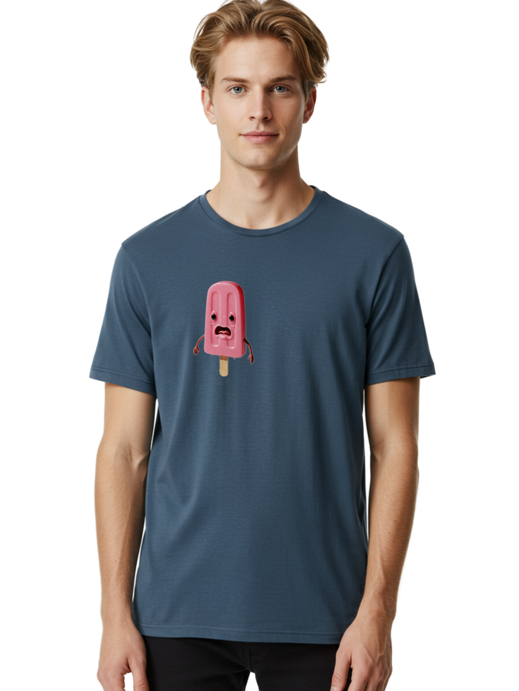 Sad-Pink-Popsicle Men'S Graphic Tee, 100% Cotton, Comfortable Casual Summer Wear, Machine Washable, Vintage Camera, Old Camera, Antique Camera, Black Camera, Classic Photography, Photography Equipment, Nostalgic Device, Film Camera, Camera Art Bao836