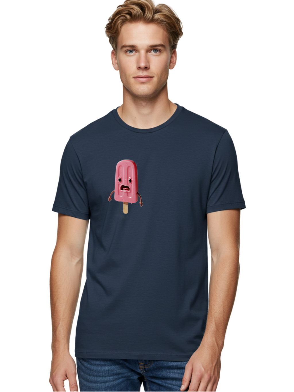 Sad-Pink-Popsicle Men'S Graphic Tee, 100% Cotton, Comfortable Casual Summer Wear, Machine Washable, Vintage Camera, Old Camera, Antique Camera, Black Camera, Classic Photography, Photography Equipment, Nostalgic Device, Film Camera, Camera Art Bao836