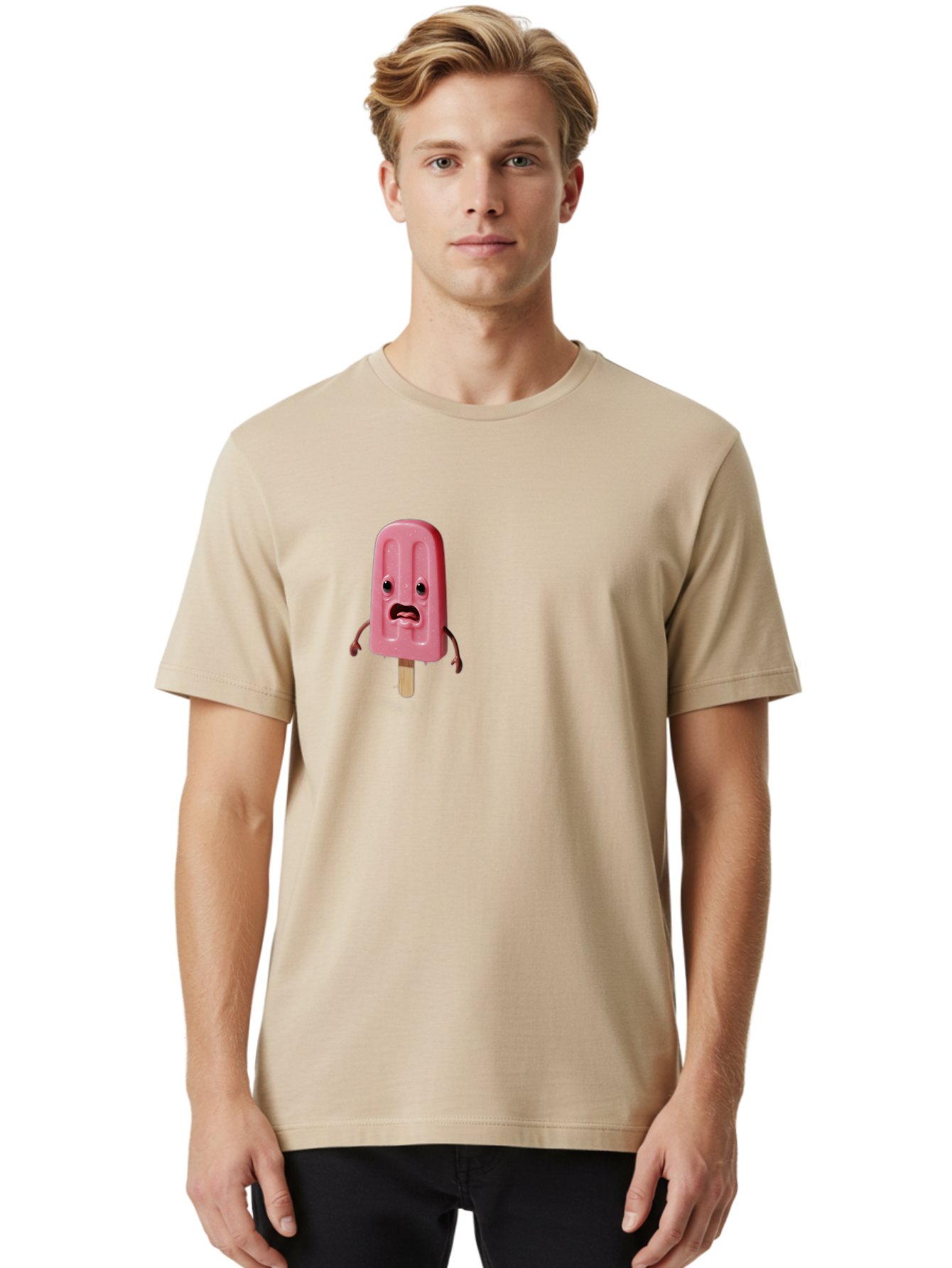 Sad-Pink-Popsicle Men'S Graphic Tee, 100% Cotton, Comfortable Casual Summer Wear, Machine Washable, Vintage Camera, Old Camera, Antique Camera, Black Camera, Classic Photography, Photography Equipment, Nostalgic Device, Film Camera, Camera Art Bao836