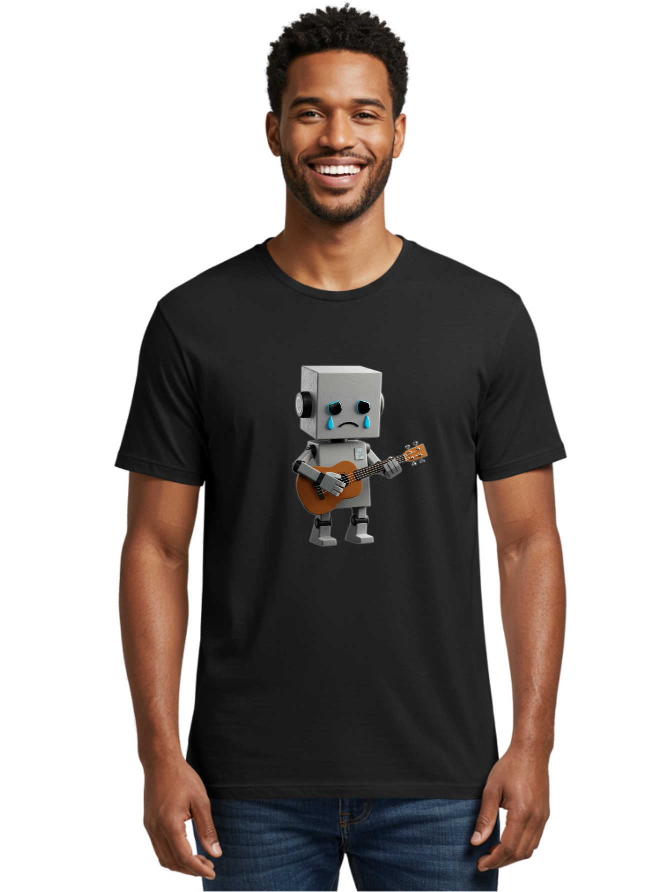 Sad-Robot Men'S Graphic Tee, 100% Cotton, Comfortable Casual Summer Wear, Machine Washable, Vintage Camera, Old Camera, Antique Camera, Black Camera, Classic Photography, Photography Equipment, Nostalgic Device, Film Camera, Camera Art Bao842