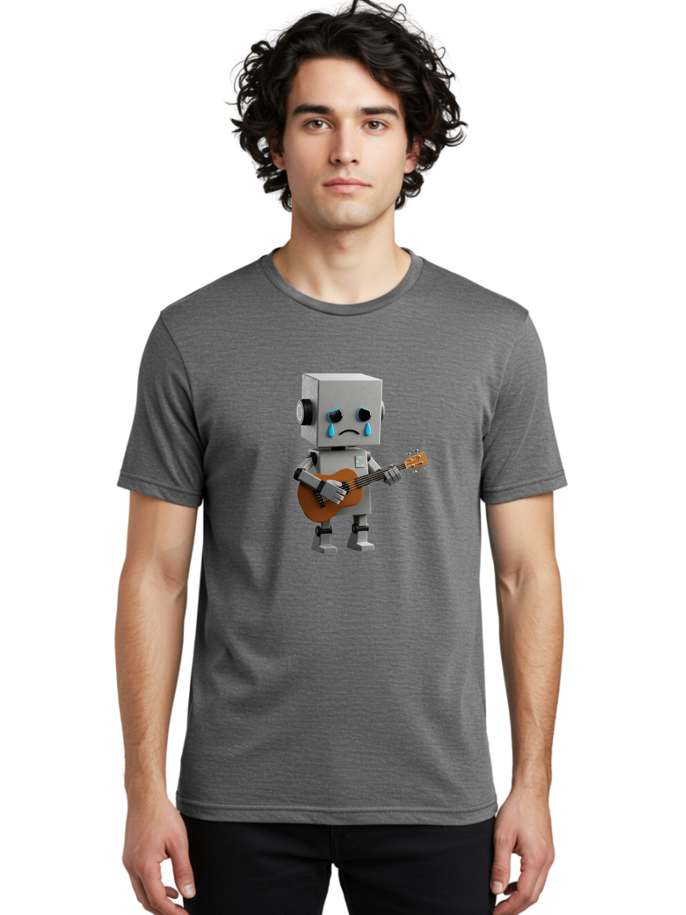 Sad-Robot Men'S Graphic Tee, 100% Cotton, Comfortable Casual Summer Wear, Machine Washable, Vintage Camera, Old Camera, Antique Camera, Black Camera, Classic Photography, Photography Equipment, Nostalgic Device, Film Camera, Camera Art Bao842
