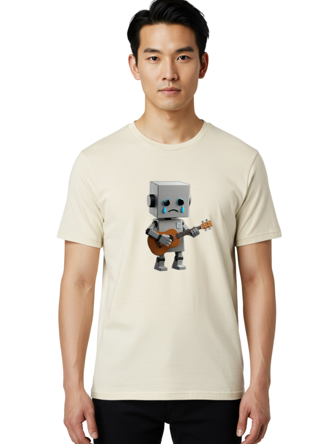Sad-Robot Men'S Graphic Tee, 100% Cotton, Comfortable Casual Summer Wear, Machine Washable, Vintage Camera, Old Camera, Antique Camera, Black Camera, Classic Photography, Photography Equipment, Nostalgic Device, Film Camera, Camera Art Bao842