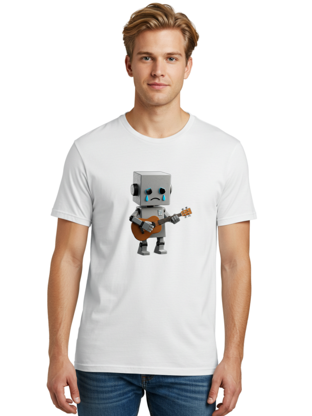 Sad-Robot Men'S Graphic Tee, 100% Cotton, Comfortable Casual Summer Wear, Machine Washable, Vintage Camera, Old Camera, Antique Camera, Black Camera, Classic Photography, Photography Equipment, Nostalgic Device, Film Camera, Camera Art Bao842