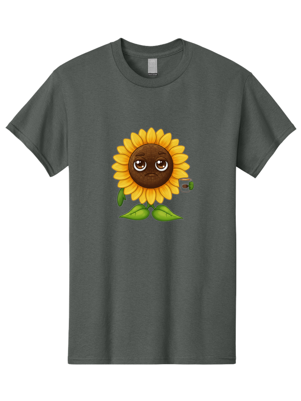 Sad-Sunflower-1 Men'S Graphic Tee, 100% Cotton, Comfortable Casual Summer Wear, Machine Washable, Vintage Camera, Old Camera, Antique Camera, Black Camera, Classic Photography, Photography Equipment, Nostalgic Device, Film Camera, Camera Art Bao843