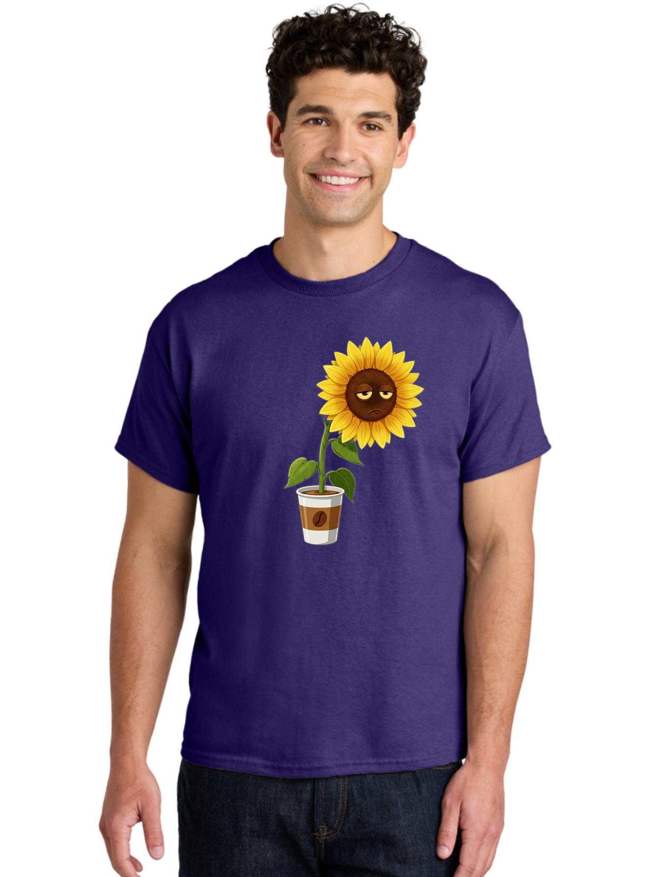 Sad-Sunflower-2 Men'S Graphic Tee, 100% Cotton, Comfortable Casual Summer Wear, Machine Washable, Vintage Camera, Old Camera, Antique Camera, Black Camera, Classic Photography, Photography Equipment, Nostalgic Device, Film Camera, Camera Art Bao844