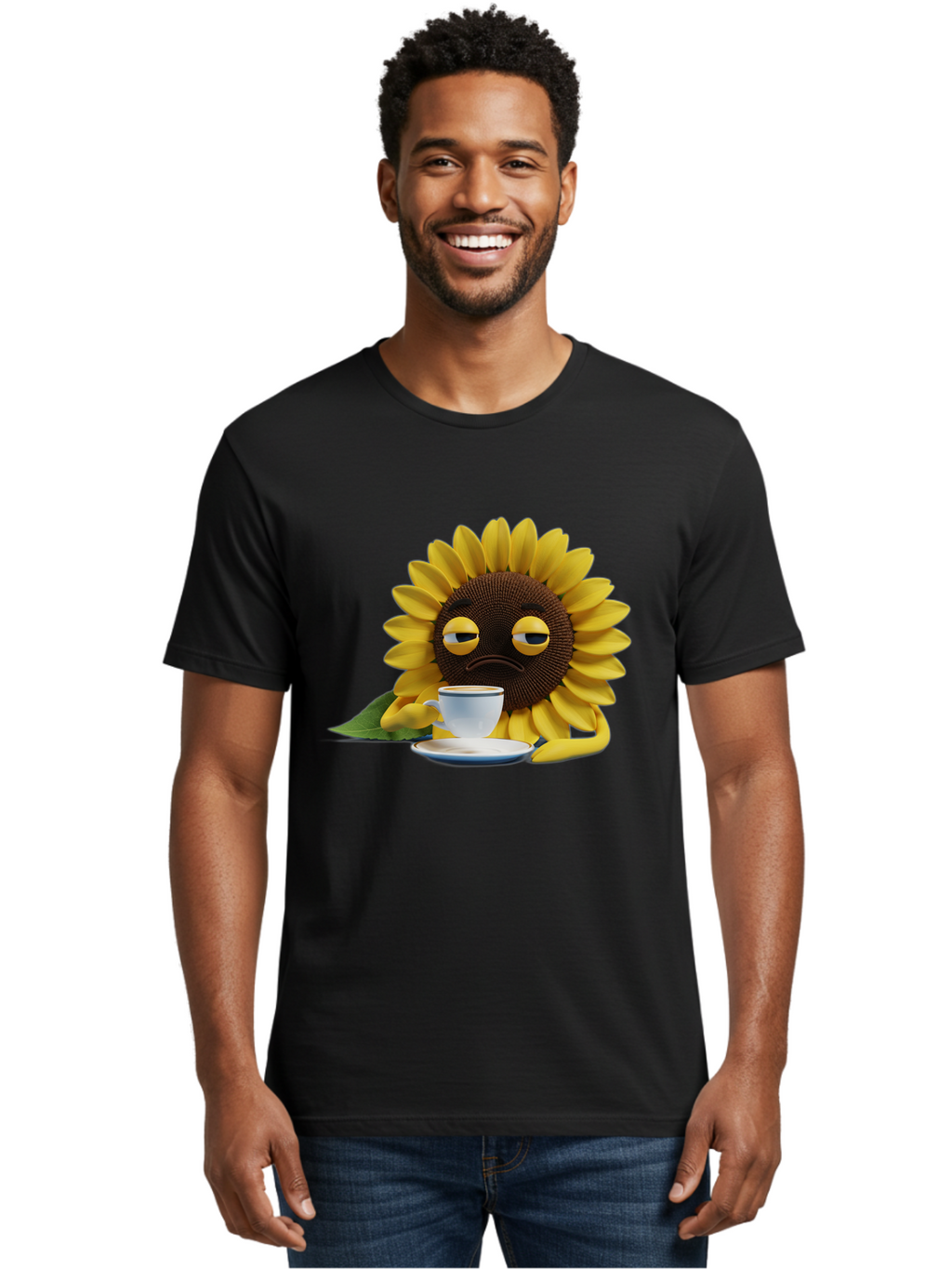 Sad-Sunflower Men'S Graphic Tee, 100% Cotton, Comfortable Casual Summer Wear, Machine Washable, Vintage Camera, Old Camera, Antique Camera, Black Camera, Classic Photography, Photography Equipment, Nostalgic Device, Film Camera, Camera Art Bao845