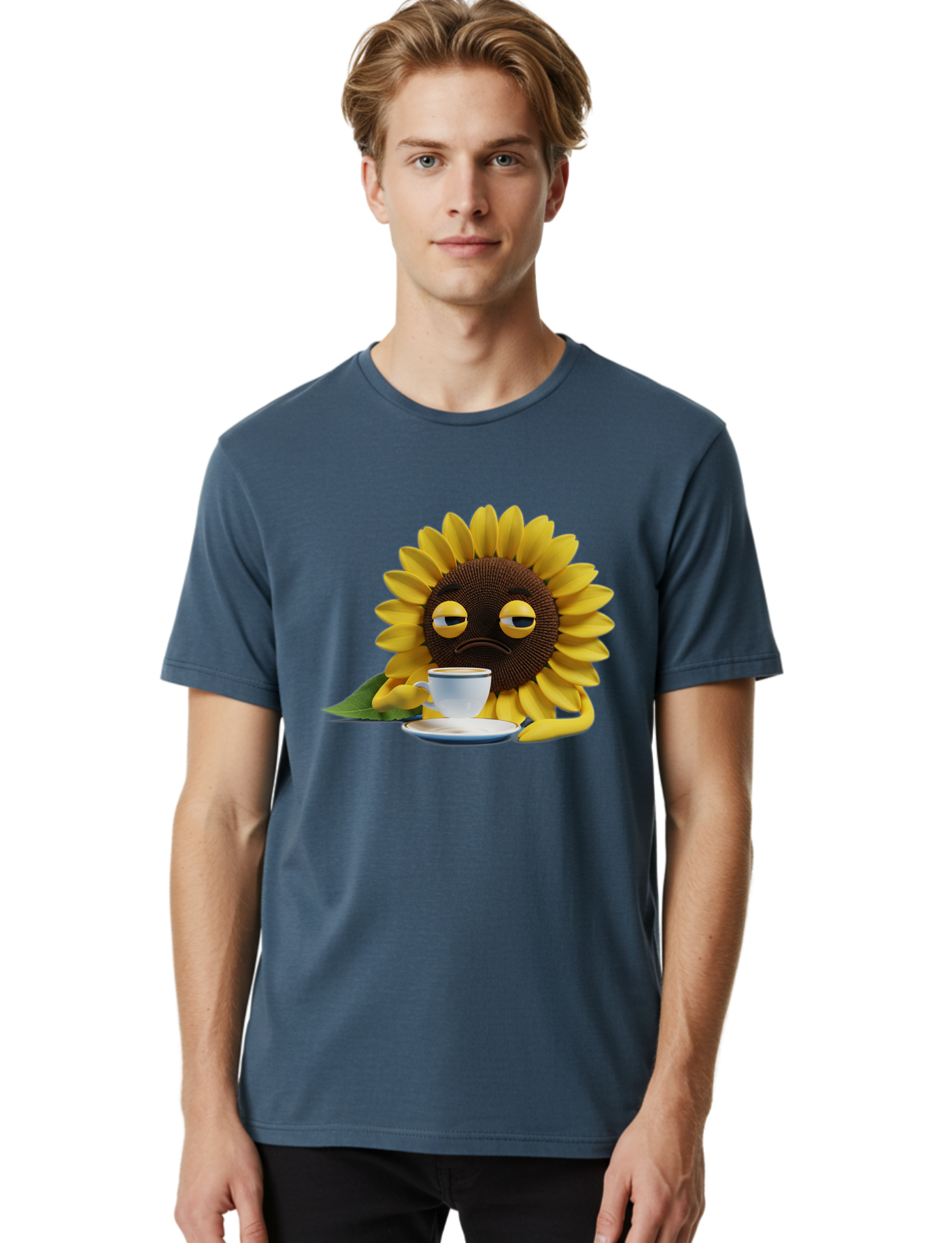 Sad-Sunflower Men'S Graphic Tee, 100% Cotton, Comfortable Casual Summer Wear, Machine Washable, Vintage Camera, Old Camera, Antique Camera, Black Camera, Classic Photography, Photography Equipment, Nostalgic Device, Film Camera, Camera Art Bao845