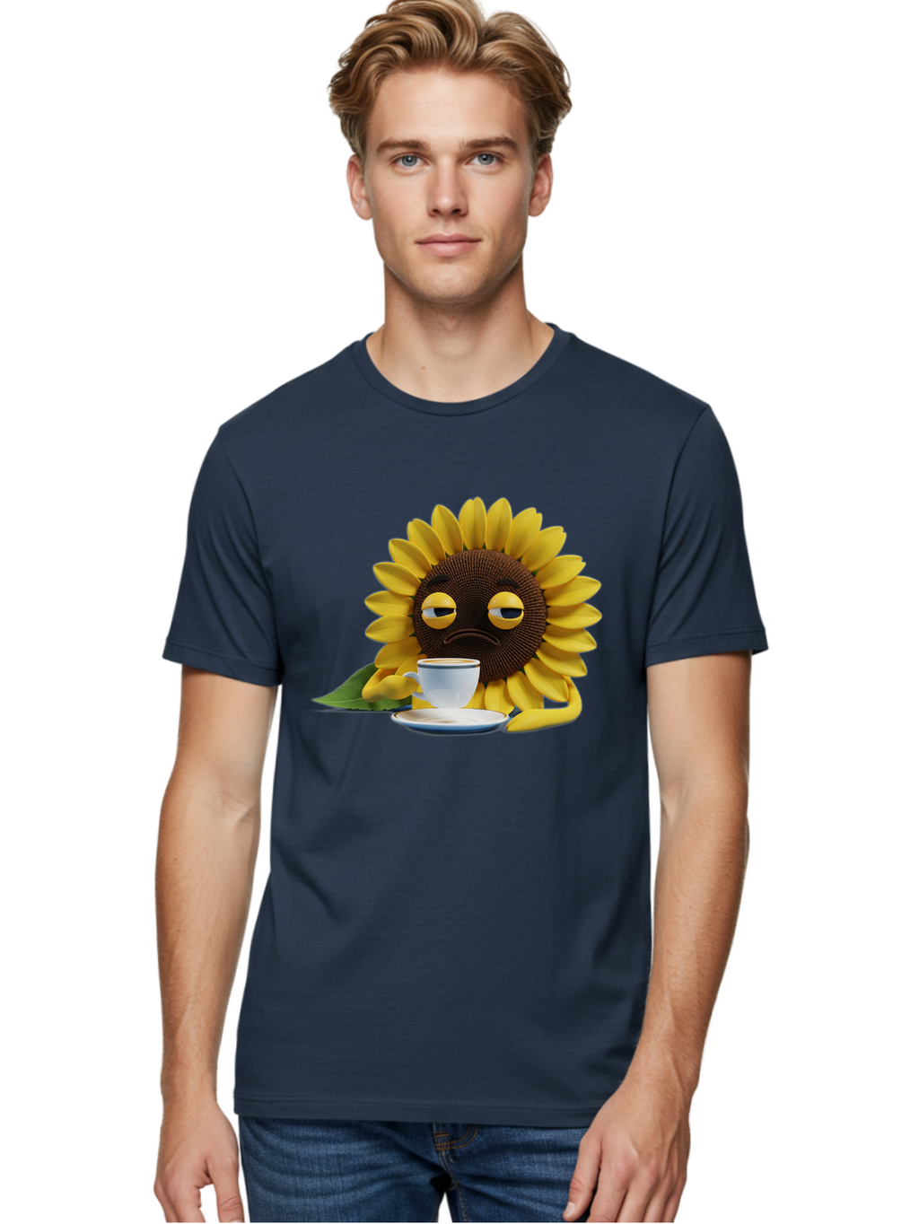 Sad-Sunflower Men'S Graphic Tee, 100% Cotton, Comfortable Casual Summer Wear, Machine Washable, Vintage Camera, Old Camera, Antique Camera, Black Camera, Classic Photography, Photography Equipment, Nostalgic Device, Film Camera, Camera Art Bao845