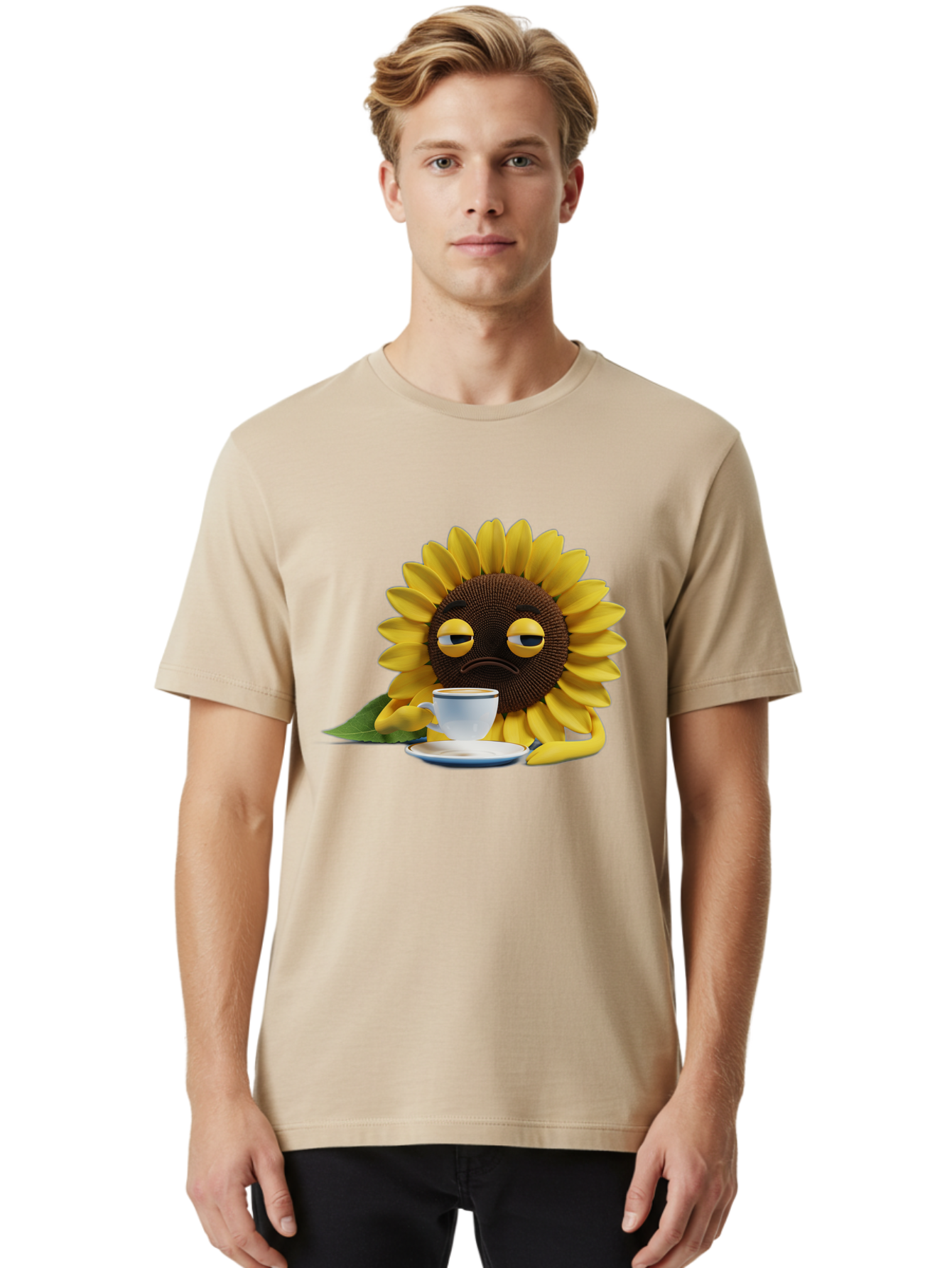 Sad-Sunflower Men'S Graphic Tee, 100% Cotton, Comfortable Casual Summer Wear, Machine Washable, Vintage Camera, Old Camera, Antique Camera, Black Camera, Classic Photography, Photography Equipment, Nostalgic Device, Film Camera, Camera Art Bao845