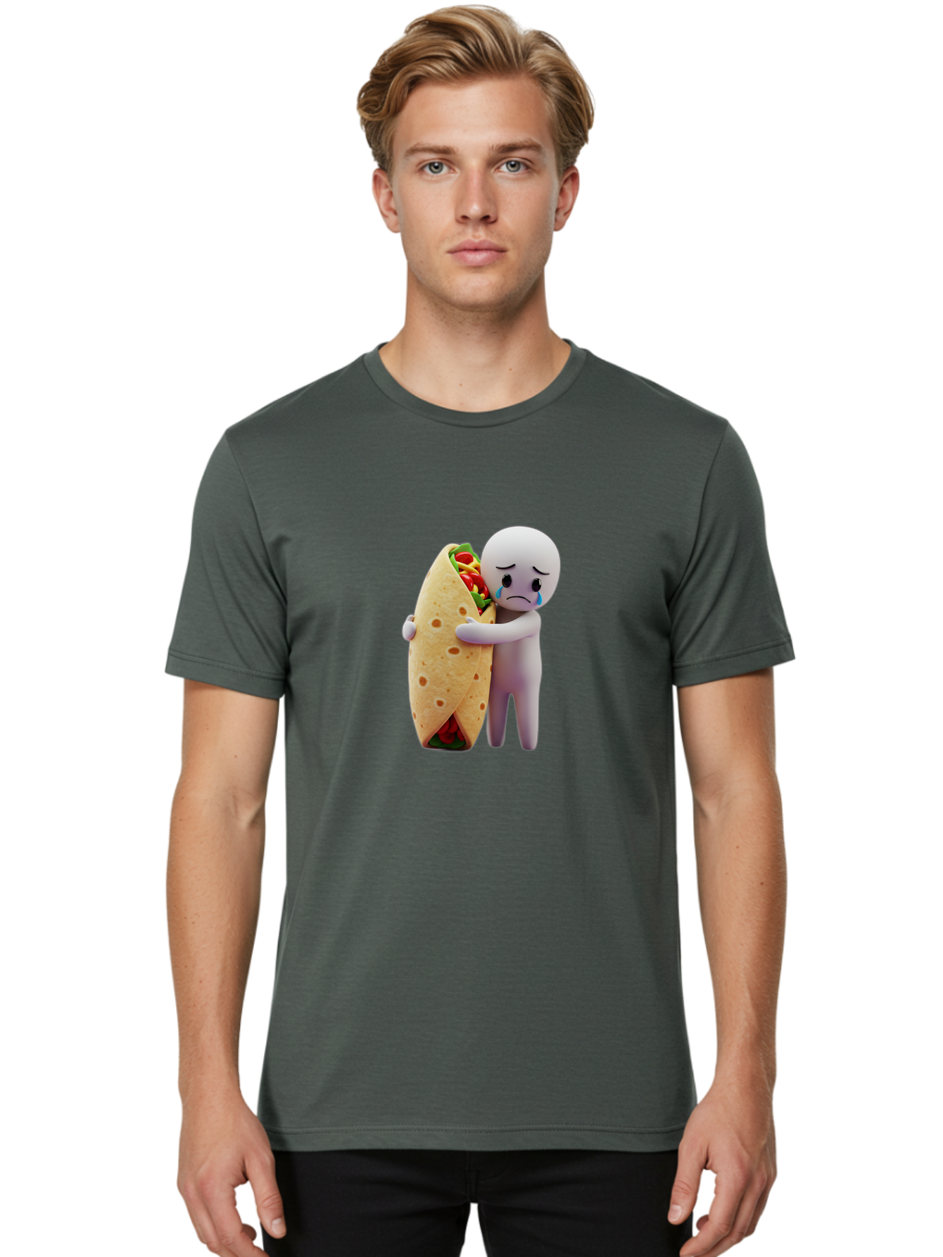 Sad-Taco-Guy Men'S Graphic Tee, 100% Cotton, Comfortable Casual Summer Wear, Machine Washable, Vintage Camera, Old Camera, Antique Camera, Black Camera, Classic Photography, Photography Equipment, Nostalgic Device, Film Camera, Camera Art Bao846