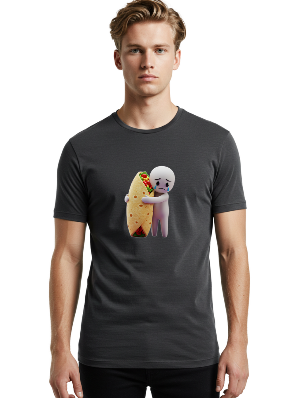 Sad-Taco-Guy Men'S Graphic Tee, 100% Cotton, Comfortable Casual Summer Wear, Machine Washable, Vintage Camera, Old Camera, Antique Camera, Black Camera, Classic Photography, Photography Equipment, Nostalgic Device, Film Camera, Camera Art Bao846