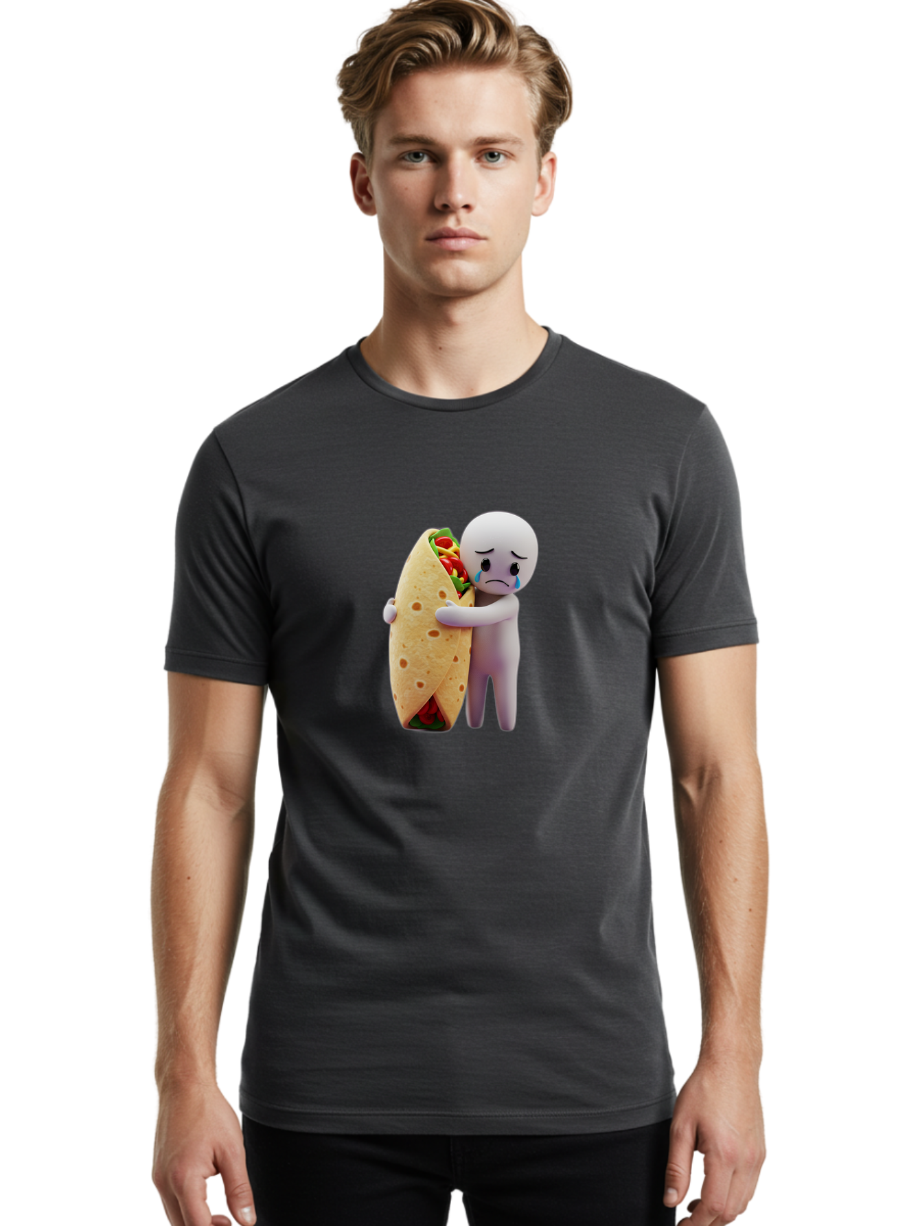 Sad-Taco-Guy Men'S Graphic Tee, 100% Cotton, Comfortable Casual Summer Wear, Machine Washable, Vintage Camera, Old Camera, Antique Camera, Black Camera, Classic Photography, Photography Equipment, Nostalgic Device, Film Camera, Camera Art Bao846