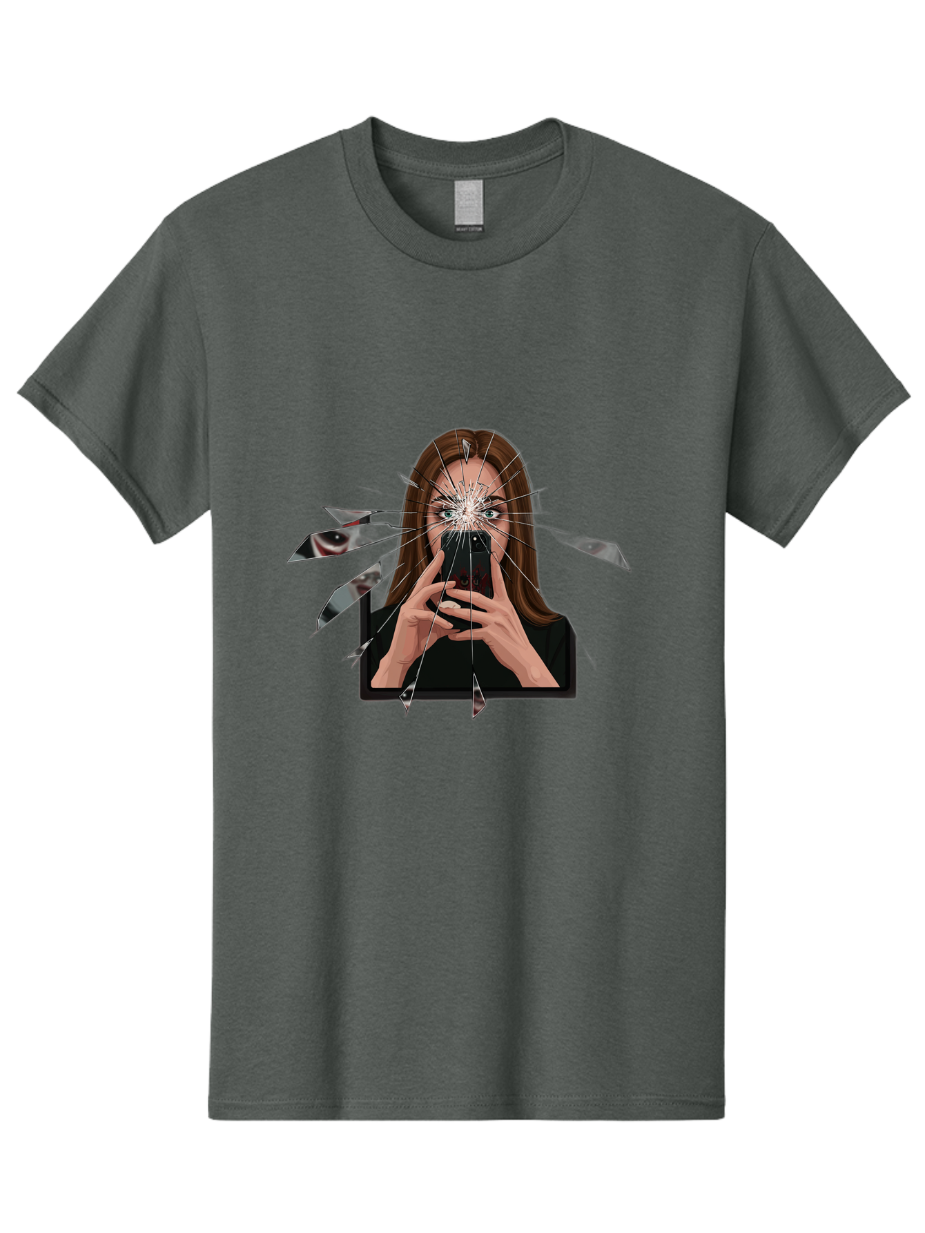 Shattered-Screen Men'S Graphic Tee, 100% Cotton, Comfortable Casual Summer Wear, Machine Washable, Vintage Camera, Old Camera, Antique Camera, Black Camera, Classic Photography, Photography Equipment, Nostalgic Device, Film Camera, Camera Art Bao855