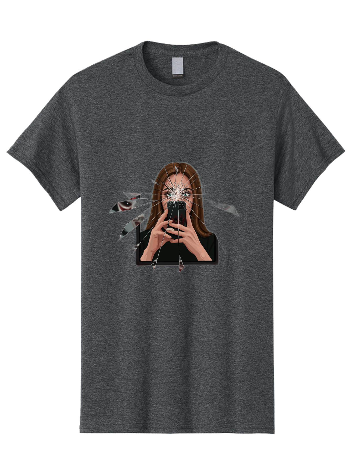 Shattered-Screen Men'S Graphic Tee, 100% Cotton, Comfortable Casual Summer Wear, Machine Washable, Vintage Camera, Old Camera, Antique Camera, Black Camera, Classic Photography, Photography Equipment, Nostalgic Device, Film Camera, Camera Art Bao855