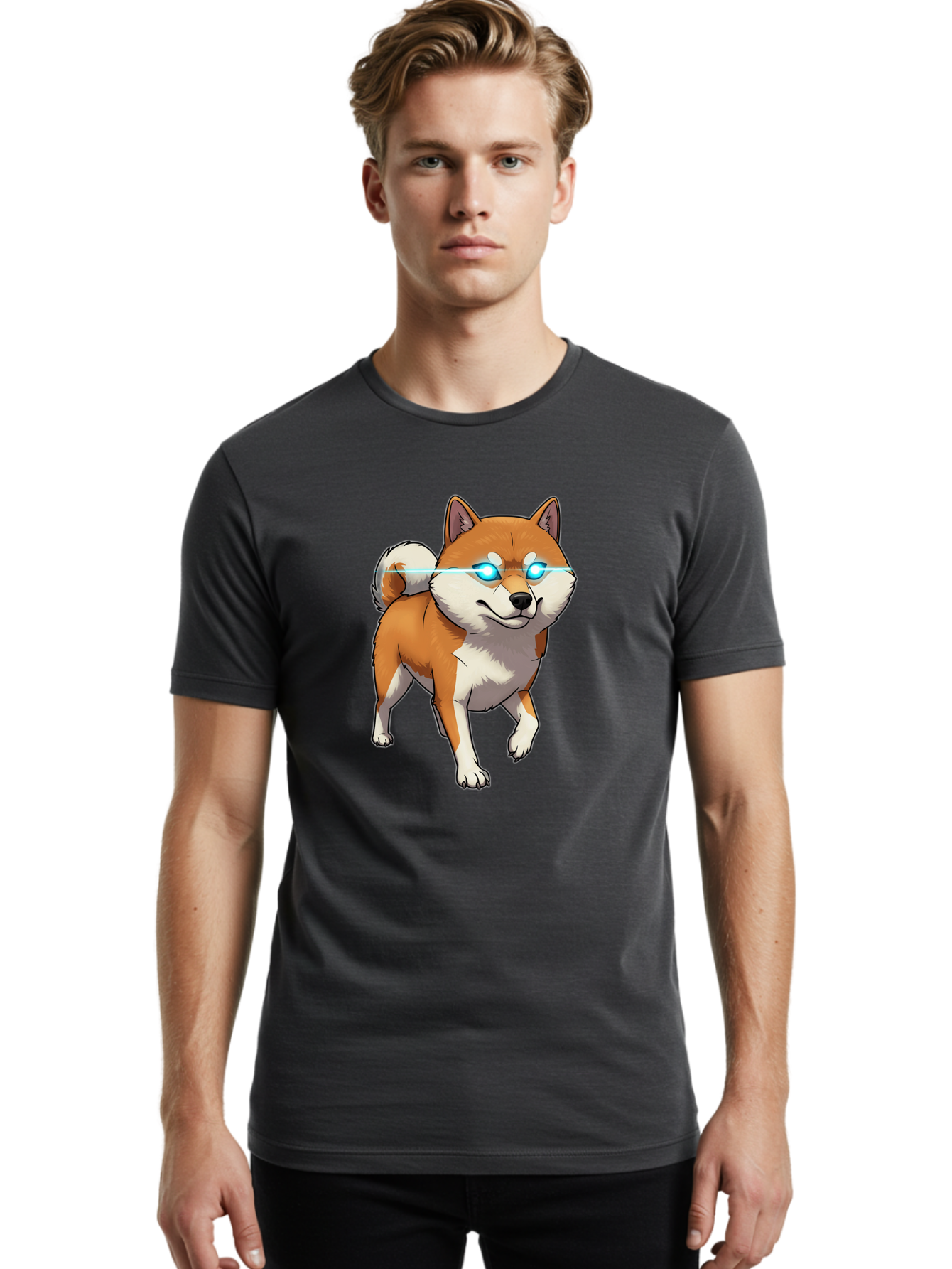 Shiba-1 Men'S Graphic Tee, 100% Cotton, Comfortable Casual Summer Wear, Machine Washable, Vintage Camera, Old Camera, Antique Camera, Black Camera, Classic Photography, Photography Equipment, Nostalgic Device, Film Camera, Camera Art Bao856