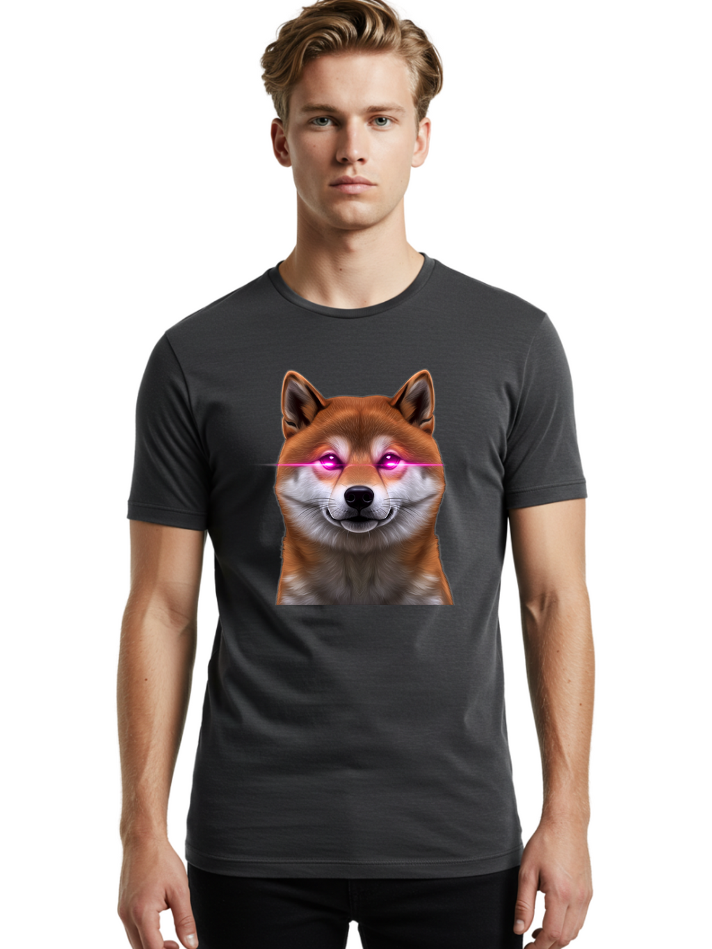 Shiba-2 Men'S Graphic Tee, 100% Cotton, Comfortable Casual Summer Wear, Machine Washable, Vintage Camera, Old Camera, Antique Camera, Black Camera, Classic Photography, Photography Equipment, Nostalgic Device, Film Camera, Camera Art Bao857