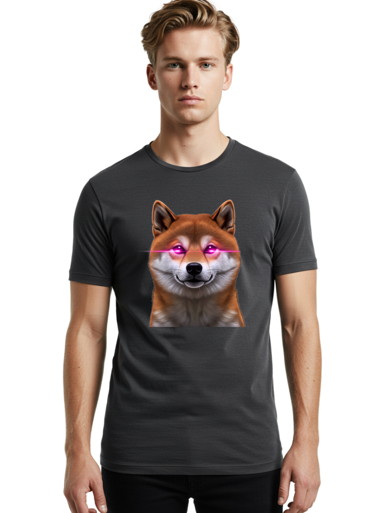 Shiba-2 Men'S Graphic Tee, 100% Cotton, Comfortable Casual Summer Wear, Machine Washable, Vintage Camera, Old Camera, Antique Camera, Black Camera, Classic Photography, Photography Equipment, Nostalgic Device, Film Camera, Camera Art Bao857