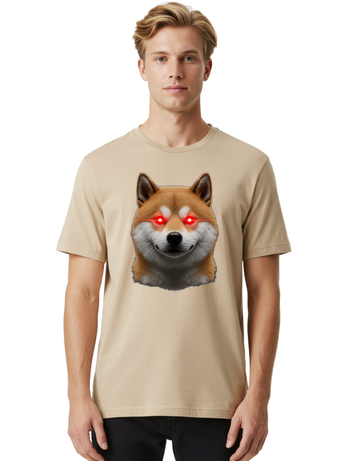 Shiba-Dog Men'S Graphic Tee, 100% Cotton, Comfortable Casual Summer Wear, Machine Washable, Vintage Camera, Old Camera, Antique Camera, Black Camera, Classic Photography, Photography Equipment, Nostalgic Device, Film Camera, Camera Art Bao858