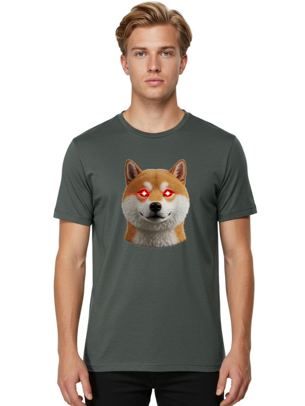 Shiba-Doge Men'S Graphic Tee, 100% Cotton, Comfortable Casual Summer Wear, Machine Washable, Vintage Camera, Old Camera, Antique Camera, Black Camera, Classic Photography, Photography Equipment, Nostalgic Device, Film Camera, Camera Art Bao859