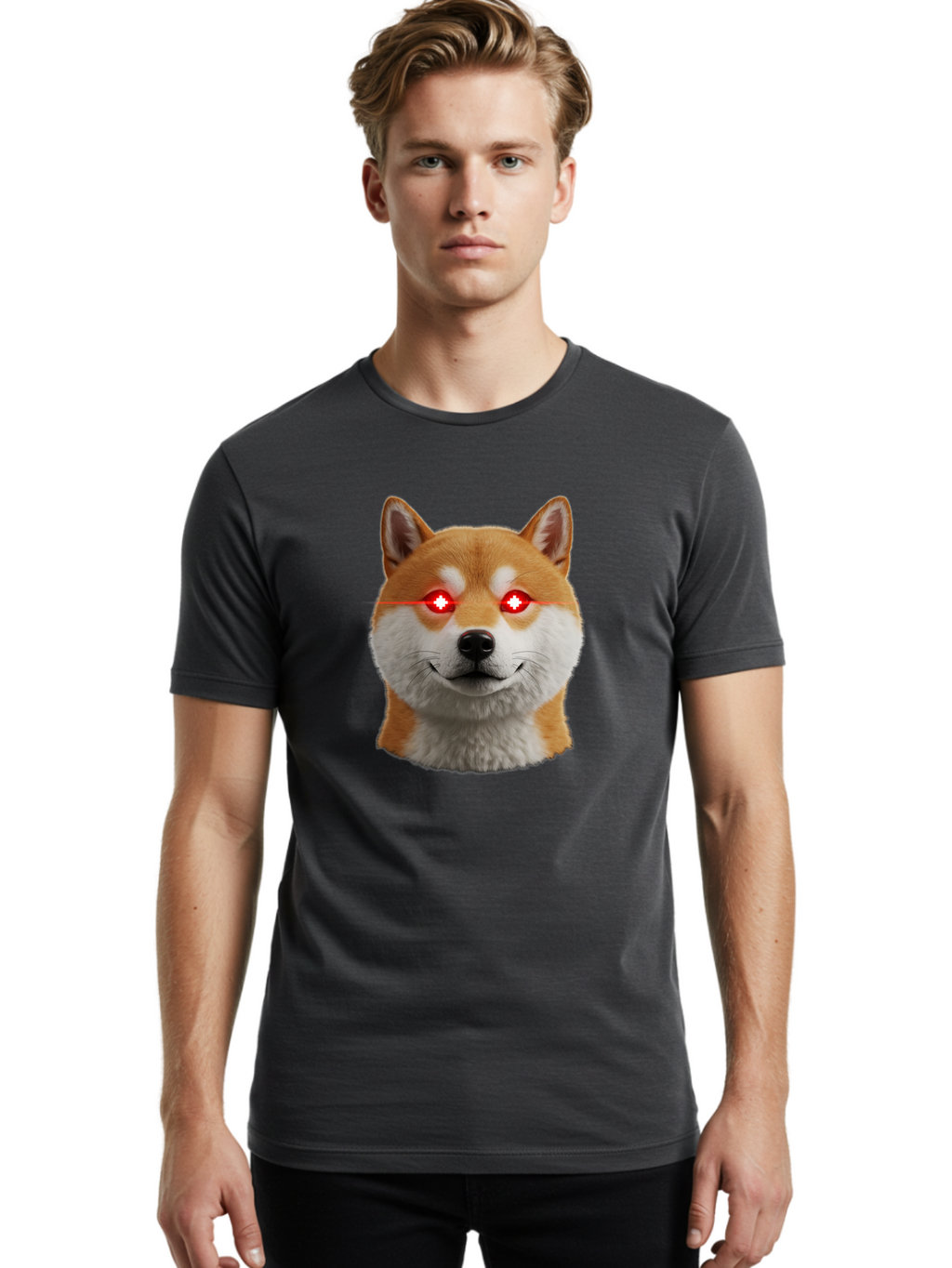 Shiba-Doge Men'S Graphic Tee, 100% Cotton, Comfortable Casual Summer Wear, Machine Washable, Vintage Camera, Old Camera, Antique Camera, Black Camera, Classic Photography, Photography Equipment, Nostalgic Device, Film Camera, Camera Art Bao859