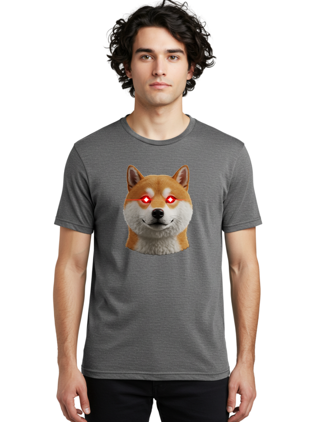 Shiba-Doge Men'S Graphic Tee, 100% Cotton, Comfortable Casual Summer Wear, Machine Washable, Vintage Camera, Old Camera, Antique Camera, Black Camera, Classic Photography, Photography Equipment, Nostalgic Device, Film Camera, Camera Art Bao859