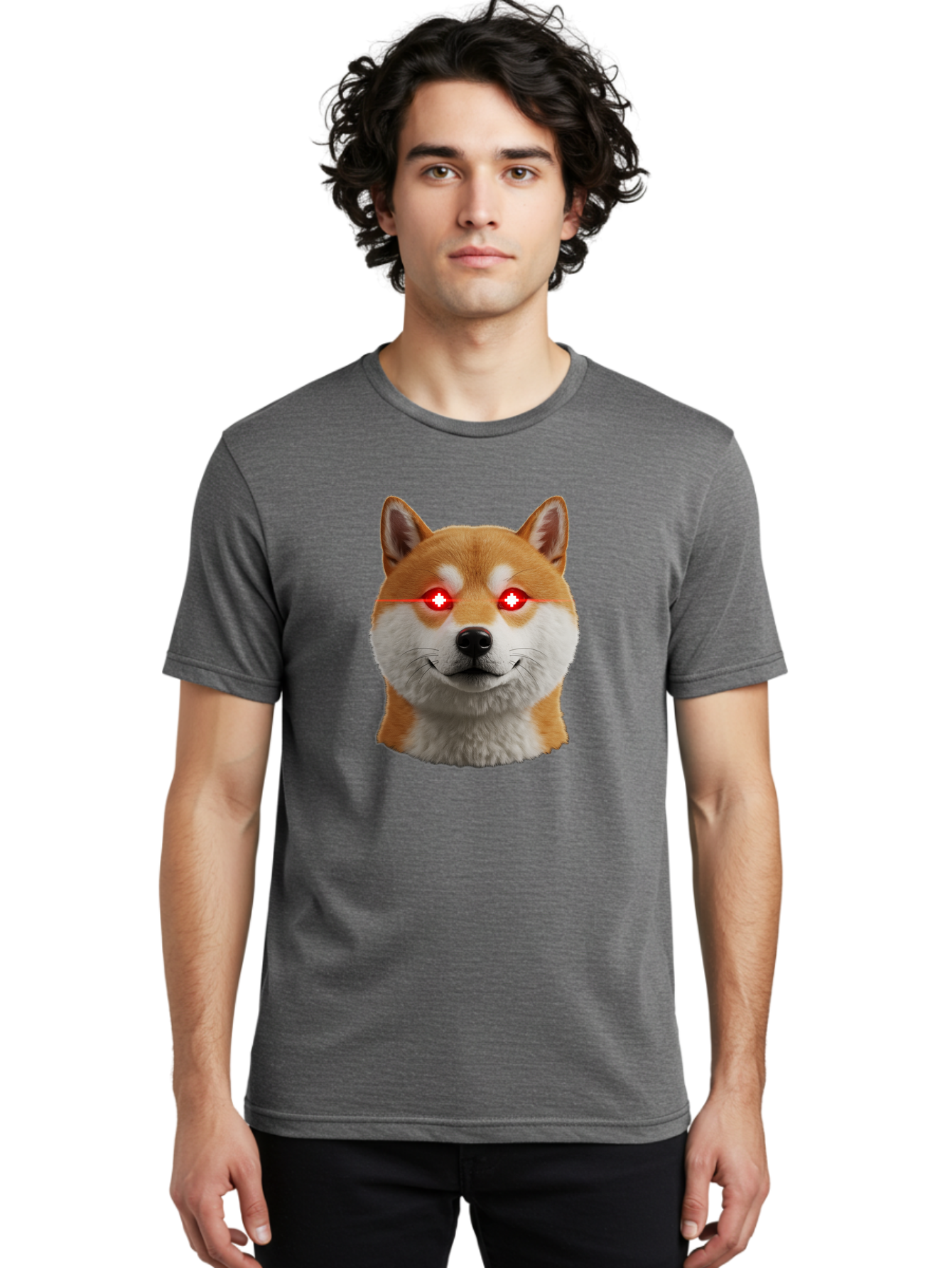 Shiba-Doge Men'S Graphic Tee, 100% Cotton, Comfortable Casual Summer Wear, Machine Washable, Vintage Camera, Old Camera, Antique Camera, Black Camera, Classic Photography, Photography Equipment, Nostalgic Device, Film Camera, Camera Art Bao859