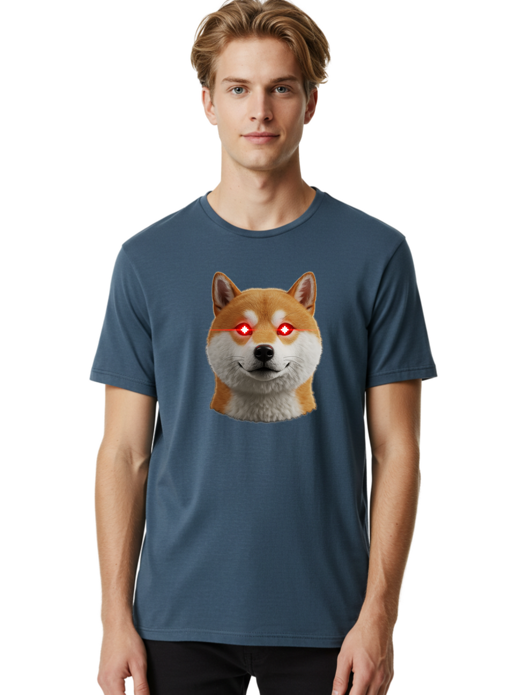 Shiba-Doge Men'S Graphic Tee, 100% Cotton, Comfortable Casual Summer Wear, Machine Washable, Vintage Camera, Old Camera, Antique Camera, Black Camera, Classic Photography, Photography Equipment, Nostalgic Device, Film Camera, Camera Art Bao859
