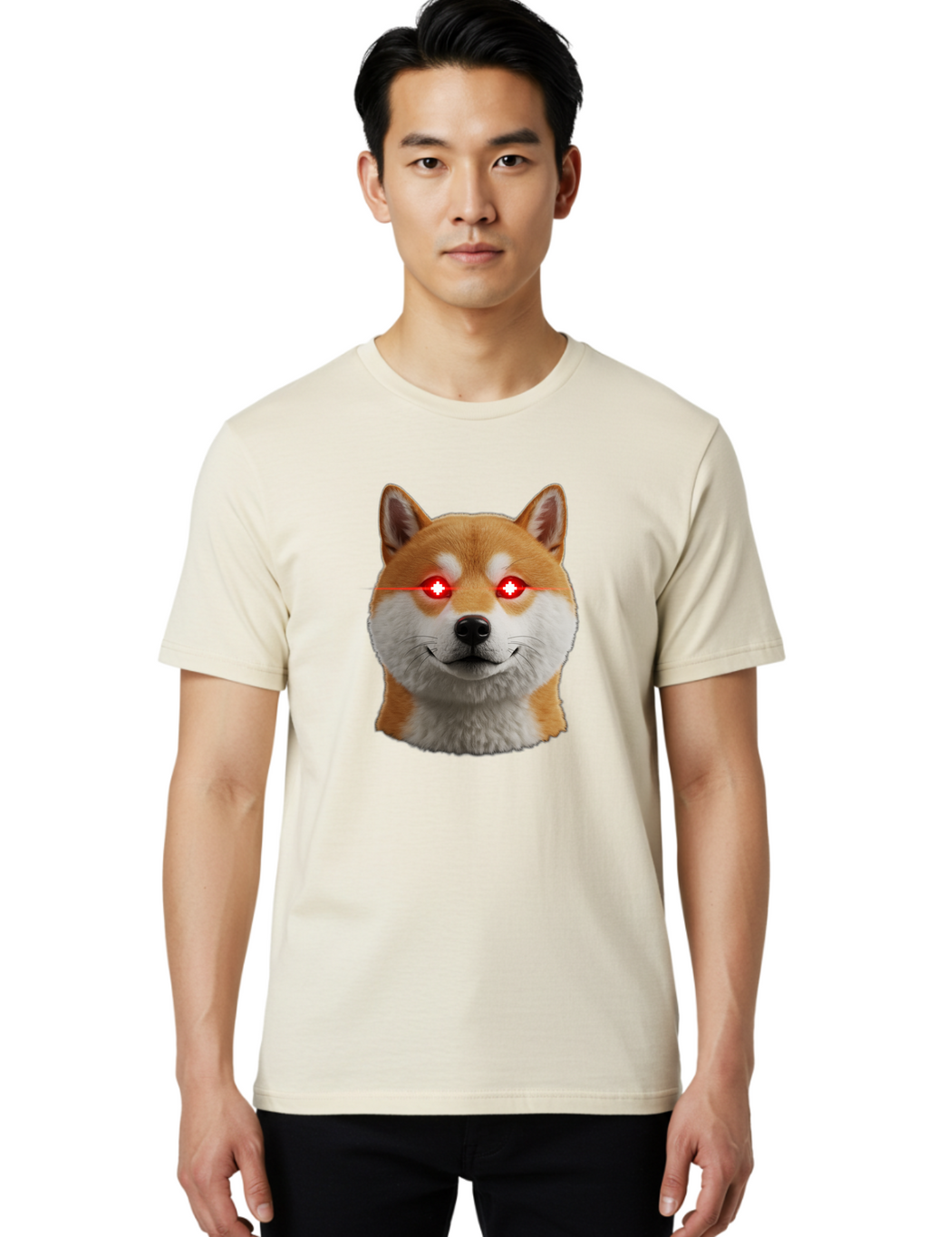 Shiba-Doge Men'S Graphic Tee, 100% Cotton, Comfortable Casual Summer Wear, Machine Washable, Vintage Camera, Old Camera, Antique Camera, Black Camera, Classic Photography, Photography Equipment, Nostalgic Device, Film Camera, Camera Art Bao859