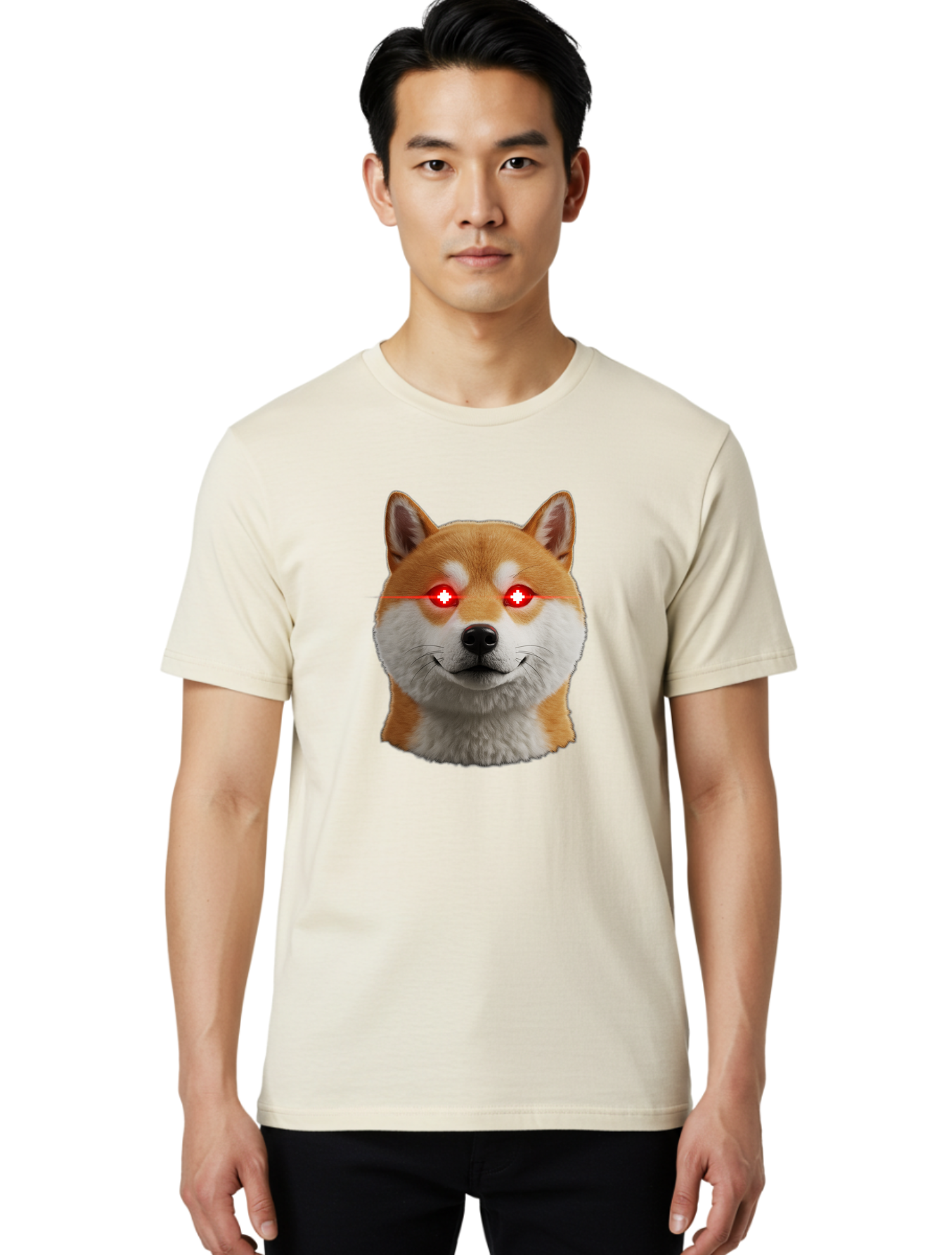 Shiba-Doge Men'S Graphic Tee, 100% Cotton, Comfortable Casual Summer Wear, Machine Washable, Vintage Camera, Old Camera, Antique Camera, Black Camera, Classic Photography, Photography Equipment, Nostalgic Device, Film Camera, Camera Art Bao859