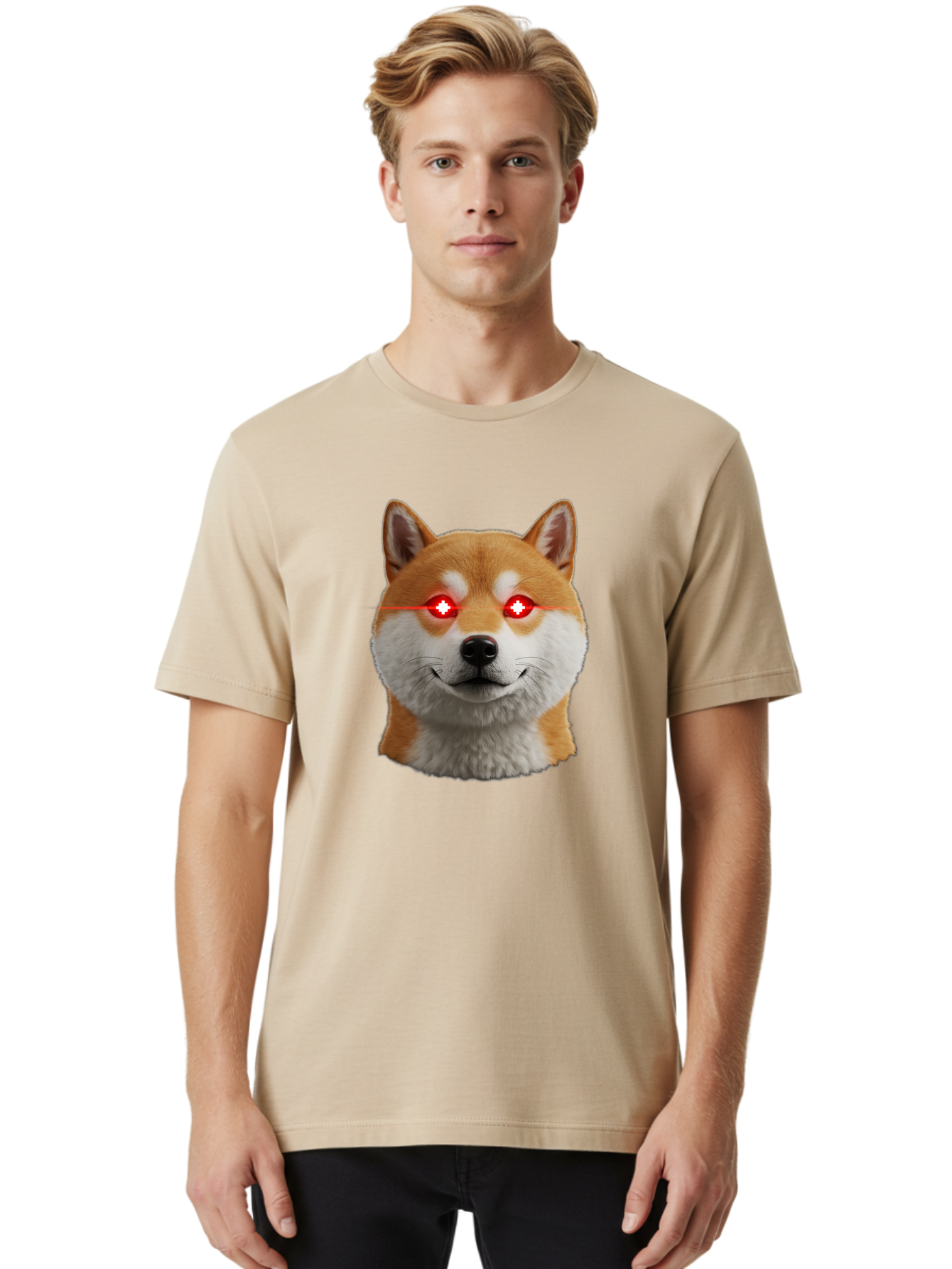Shiba-Doge Men'S Graphic Tee, 100% Cotton, Comfortable Casual Summer Wear, Machine Washable, Vintage Camera, Old Camera, Antique Camera, Black Camera, Classic Photography, Photography Equipment, Nostalgic Device, Film Camera, Camera Art Bao859