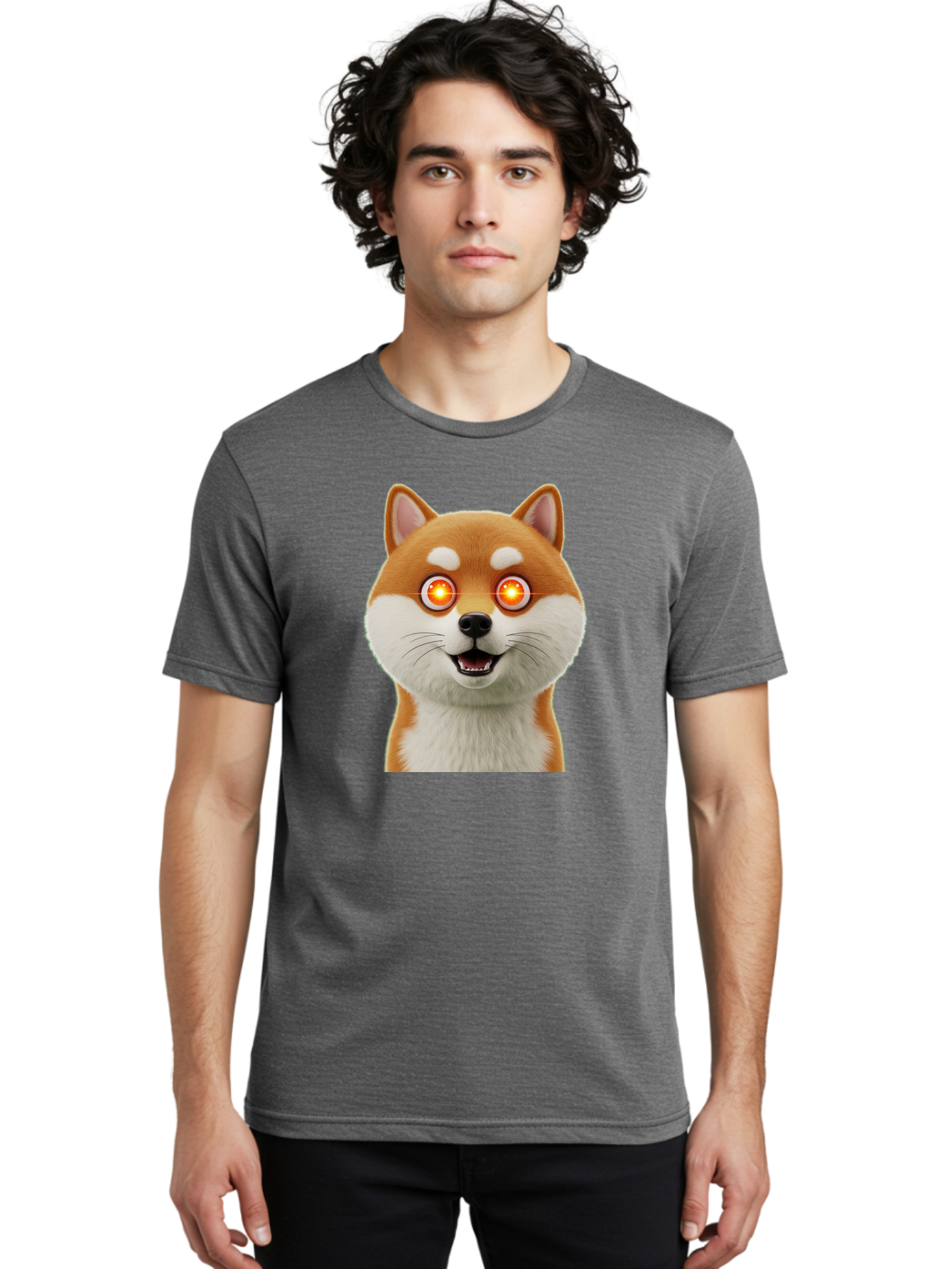 Shiba-Inu-2 Men'S Graphic Tee, 100% Cotton, Comfortable Casual Summer Wear, Machine Washable, Vintage Camera, Old Camera, Antique Camera, Black Camera, Classic Photography, Photography Equipment, Nostalgic Device, Film Camera, Camera Art Bao861