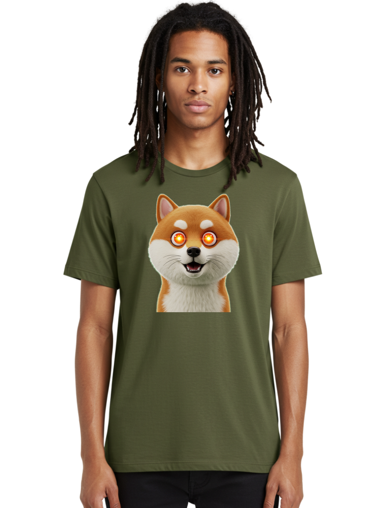 Shiba-Inu-2 Men'S Graphic Tee, 100% Cotton, Comfortable Casual Summer Wear, Machine Washable, Vintage Camera, Old Camera, Antique Camera, Black Camera, Classic Photography, Photography Equipment, Nostalgic Device, Film Camera, Camera Art Bao861